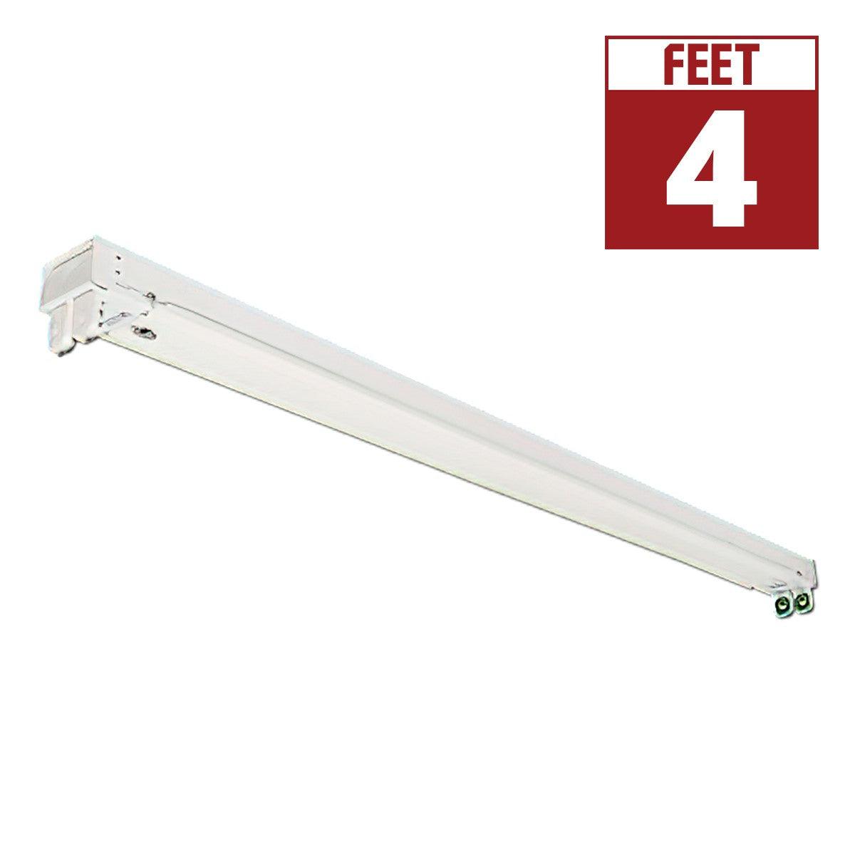 4ft 2-Lamp T8 LED Ready Strip Light, Double End Wiring, Bulbs Not Included - Bees Lighting