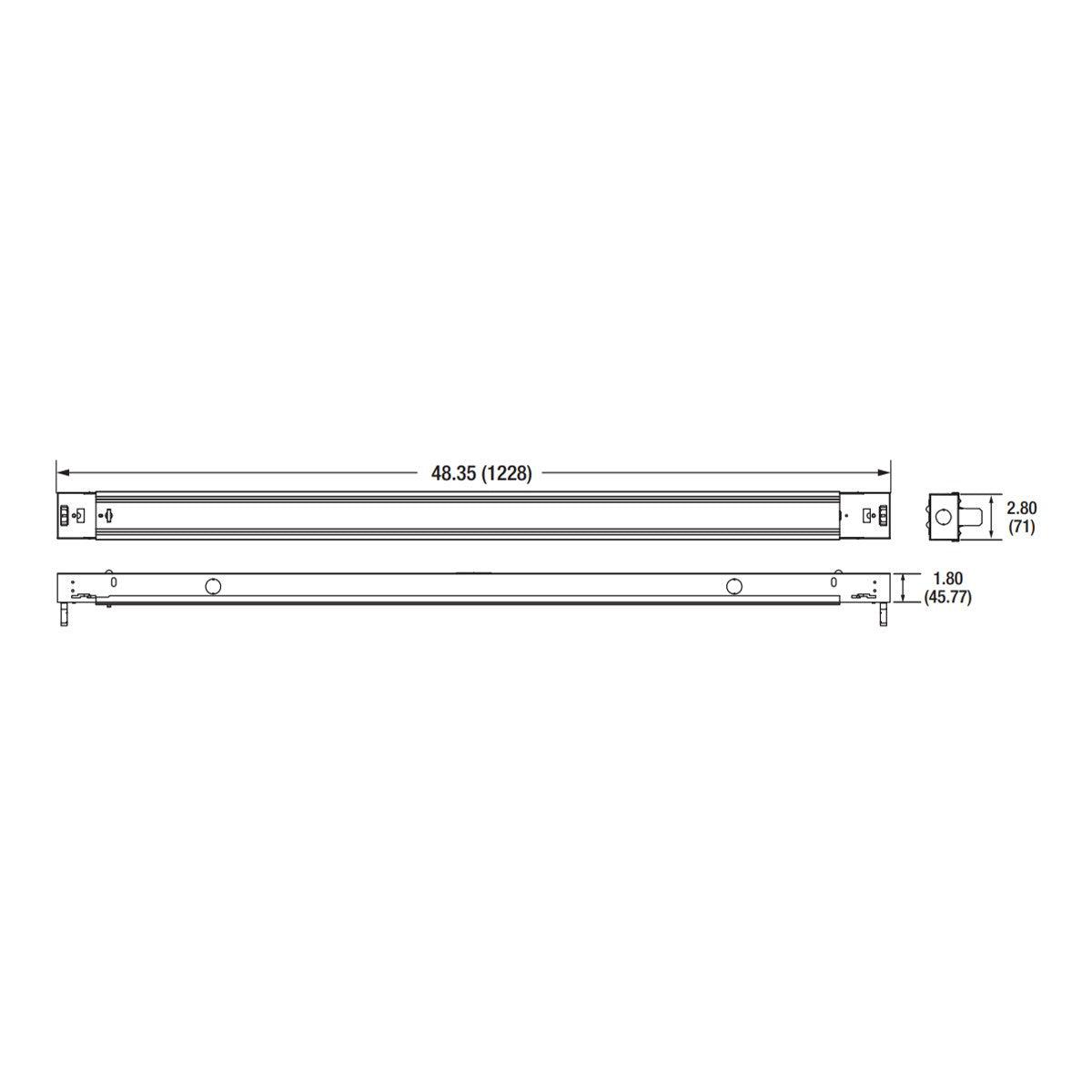 4ft 2-Lamp T8 LED Ready Strip Light, Double End Wiring, Bulbs Not Included - Bees Lighting