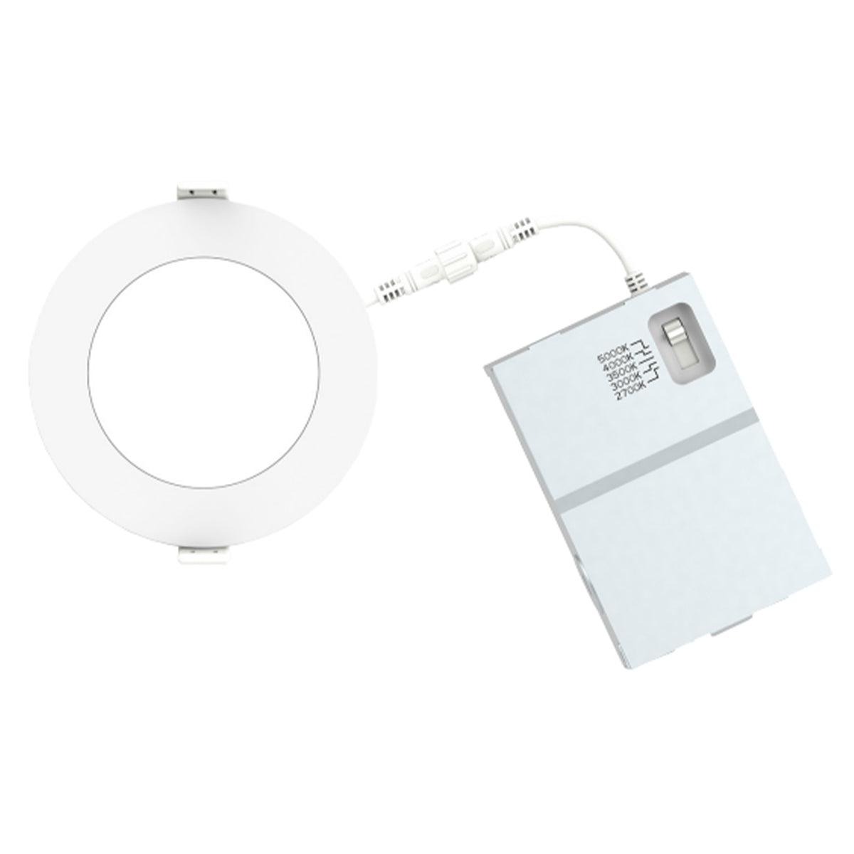 Microdisk 4" Canless LED Recessed Light, 600 Lumens, Selectable 2700K to 5000K, 120-277V