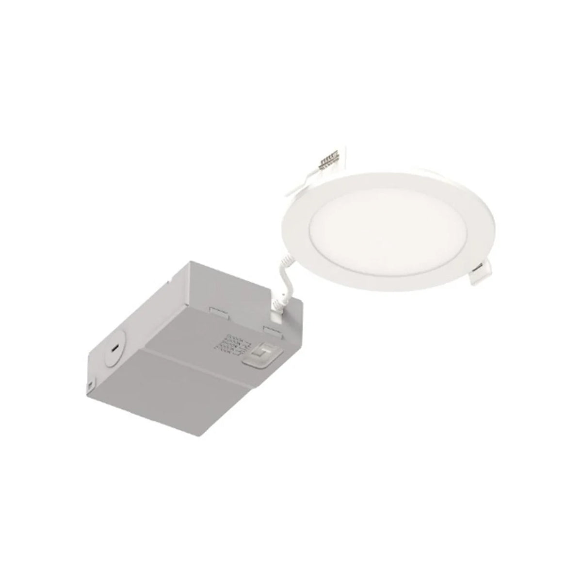 Microdisk 4" Canless LED Recessed Light, 600 Lumens, Selectable 2700K to 5000K, 120-277V