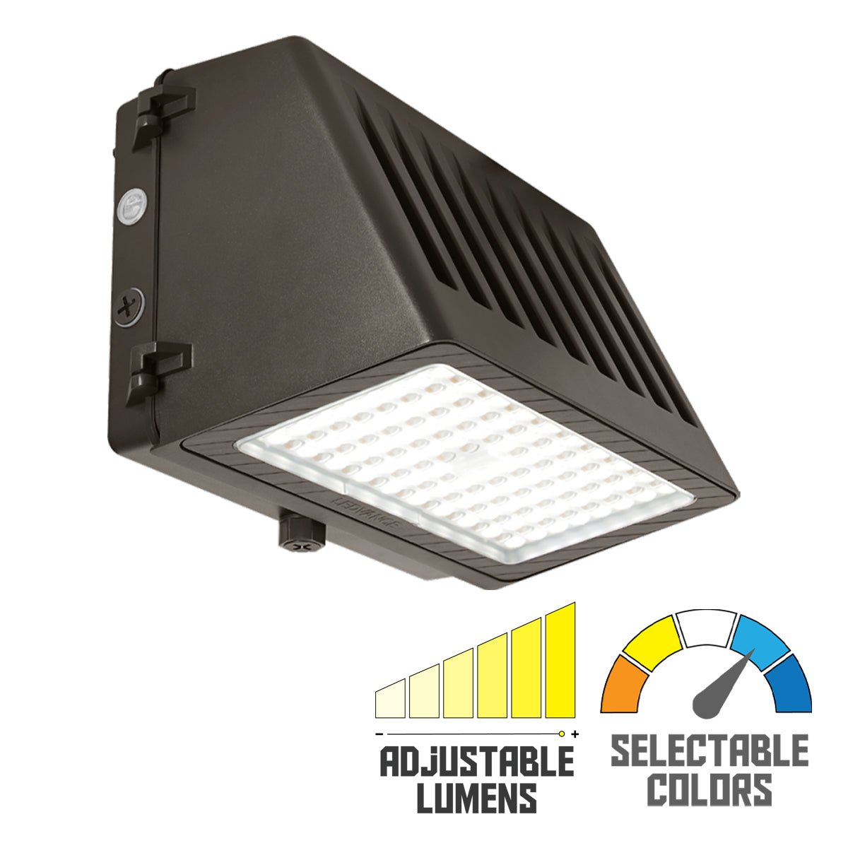 LED Cutoff Wall Pack, 15000Lm, 65/80/100W, 30K/40K/50K, 120-347V - Bees Lighting