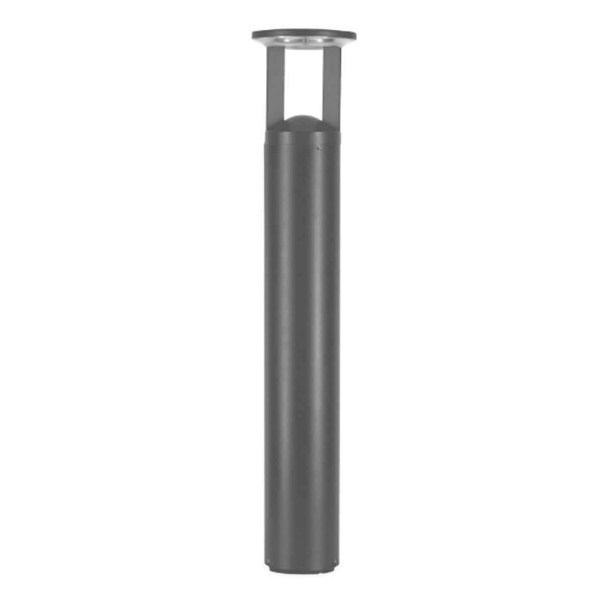 42" Round LED Bollard Light, 16/20/24W, 30K/40K/50K, Gray, 120-347V, 360&deg Distribution