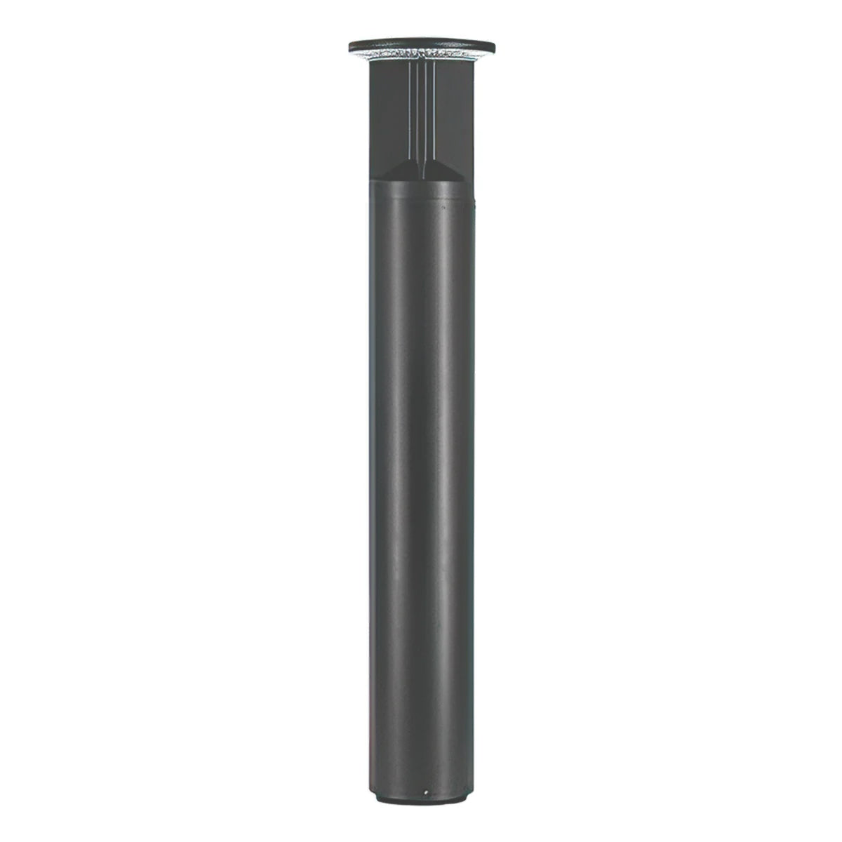 42" Round LED Bollard Light, 16/20/24W, 30K/40K/50K, Gray, 120-347V, 90-360&deg Distribution