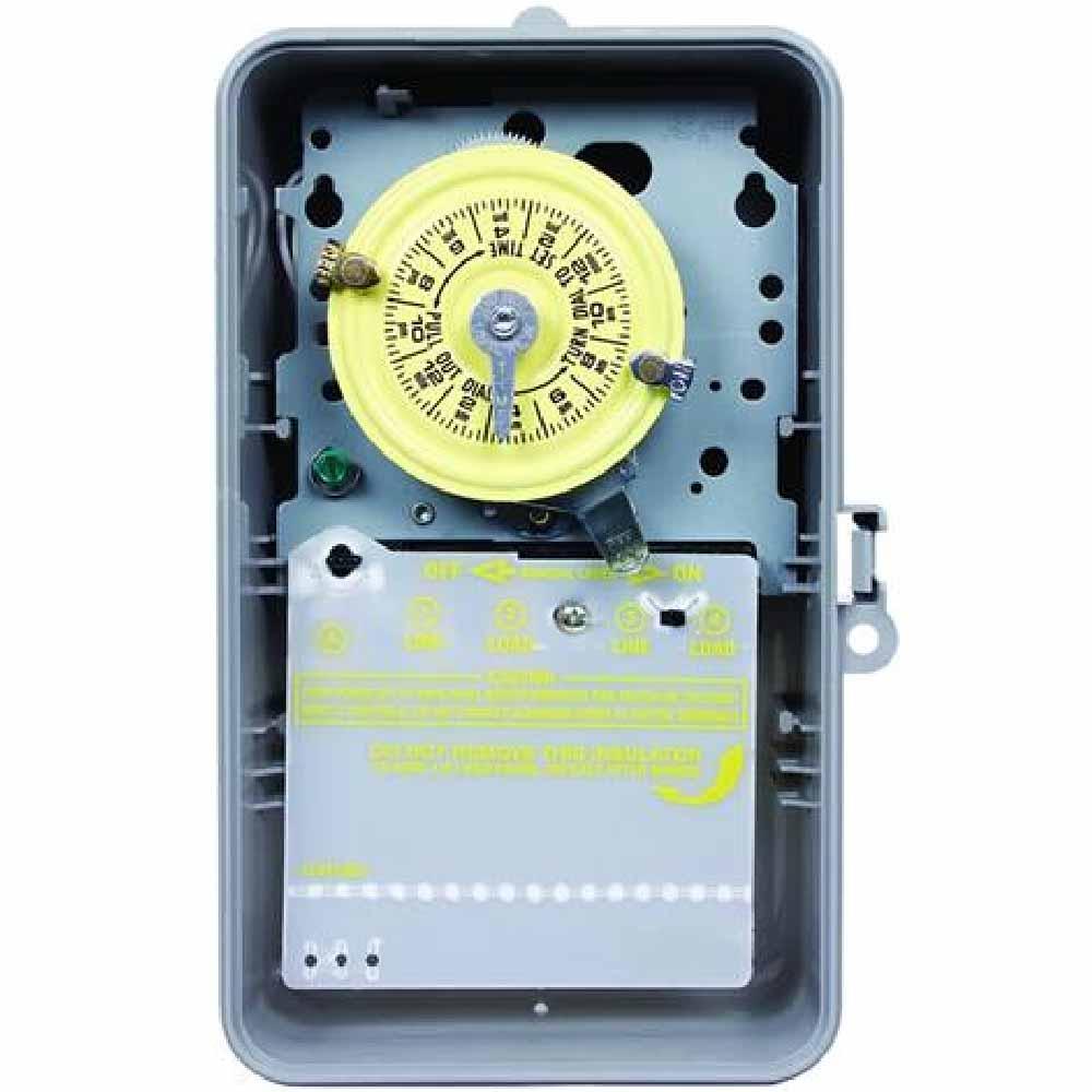 40 Amp 120-Volt 24-Hour Outdoor Mechanical Timer Switch SPST Gray - Bees Lighting