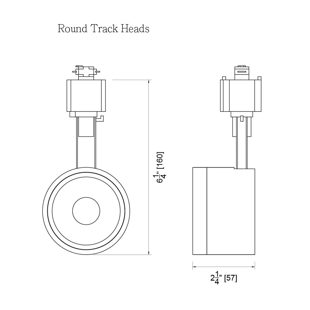 LED Round Halo Track Head 12W 1000 Lumens 3000K, 24°, Black & Brass