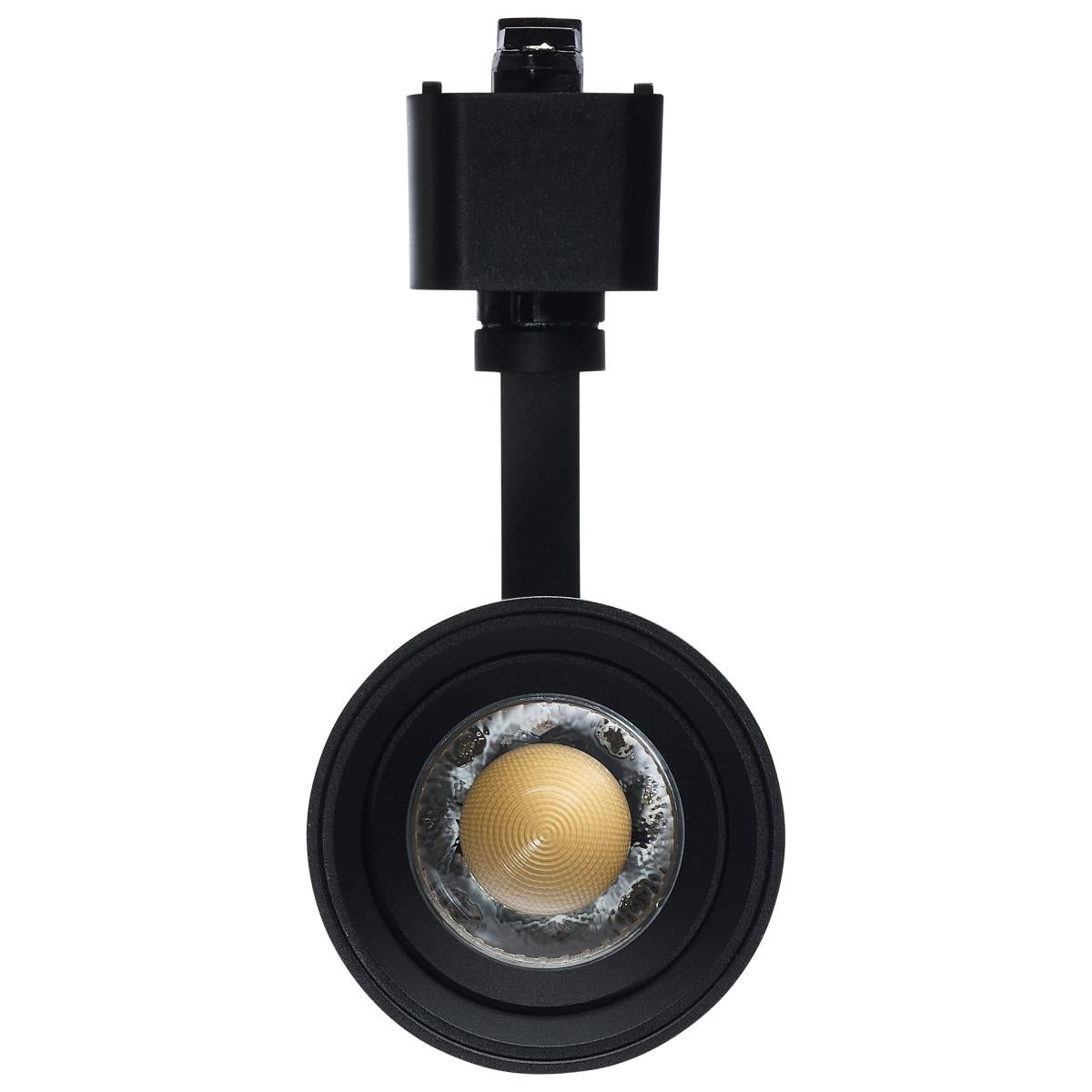 Beam Adjustable LED Track Head 15W 1050 Lumens, Selectable CCT, Halo, 20°- 50°, Black Finish