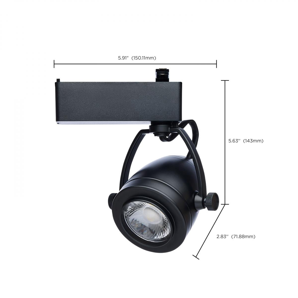 Starfish Smart Pinch Back LED Track Head 12W 1100 Lumens RGBTW, Halo, 36°, Black