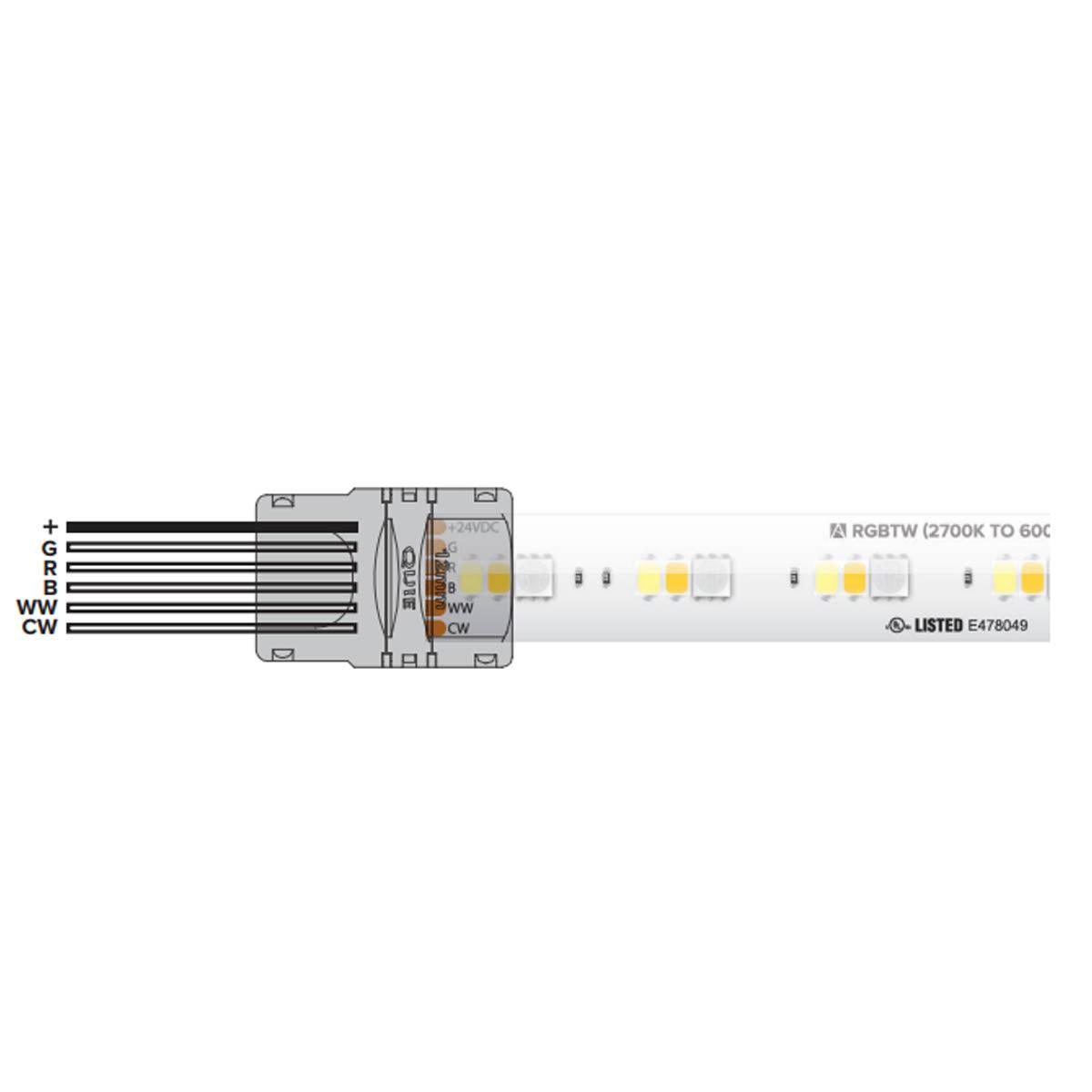 Trulink Tape to Tape Splice Connector, 6 Wire, IP20 Rated - Bees Lighting