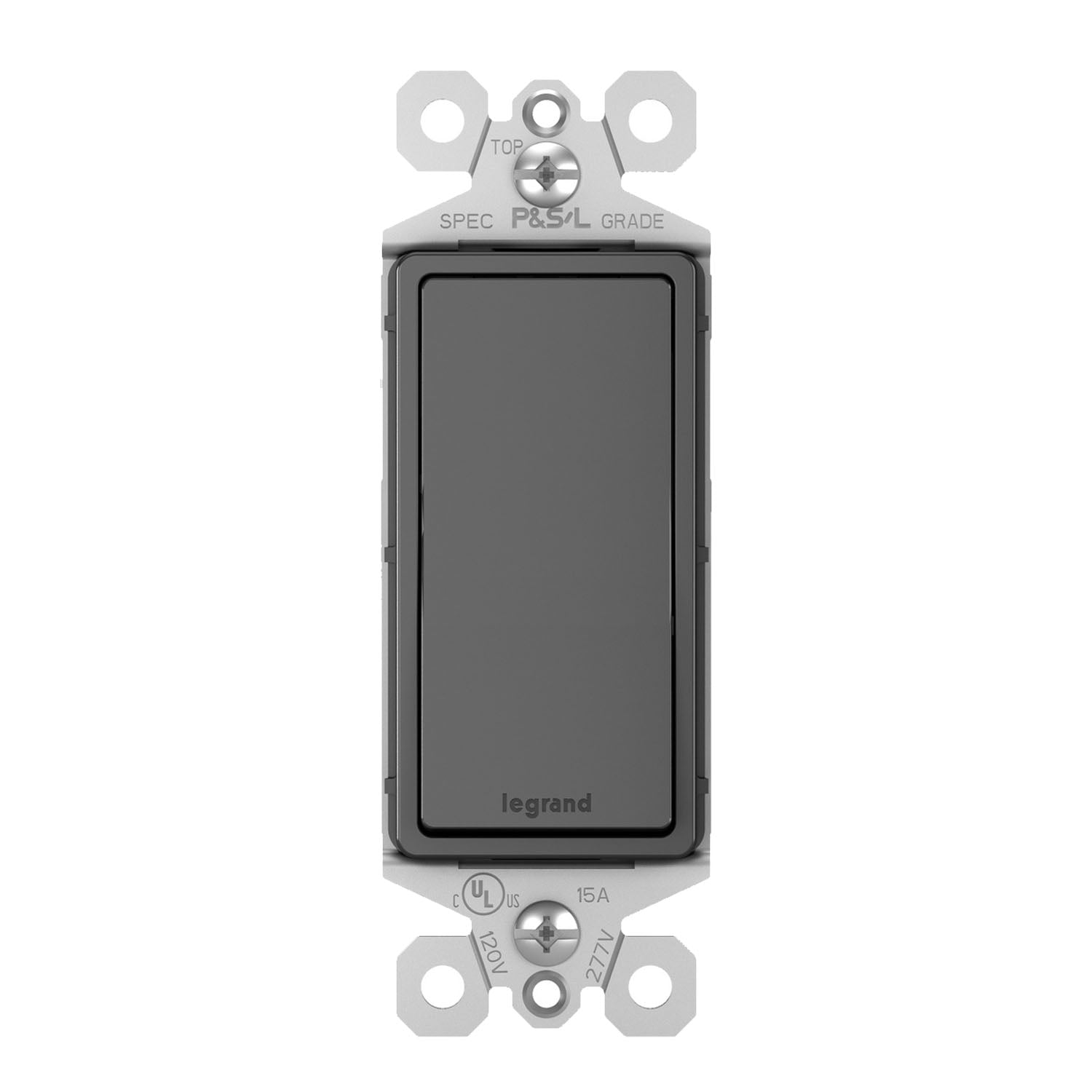 Radiant 3-Way Rocker Light Switch Black