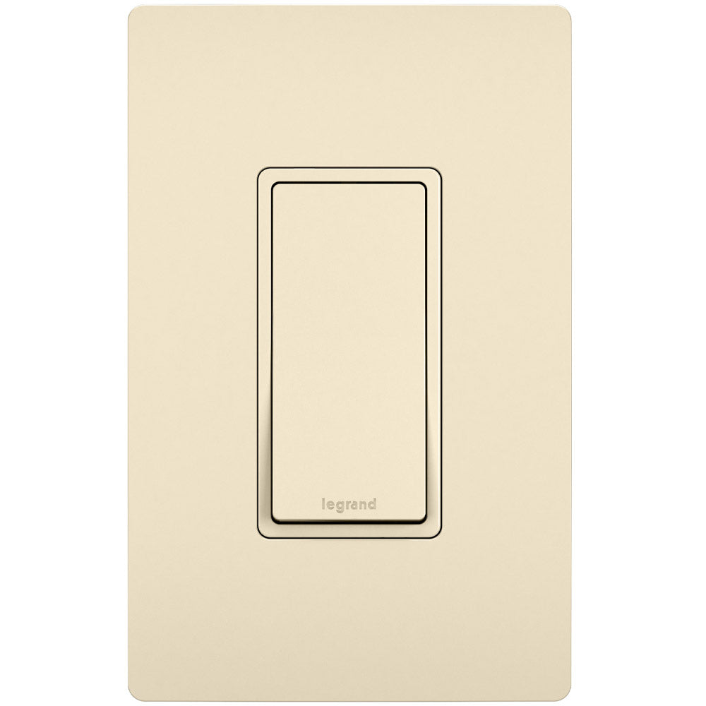 radiant 3-Way Rocker Light Switch, 15-Amp, 120V, Light Almond