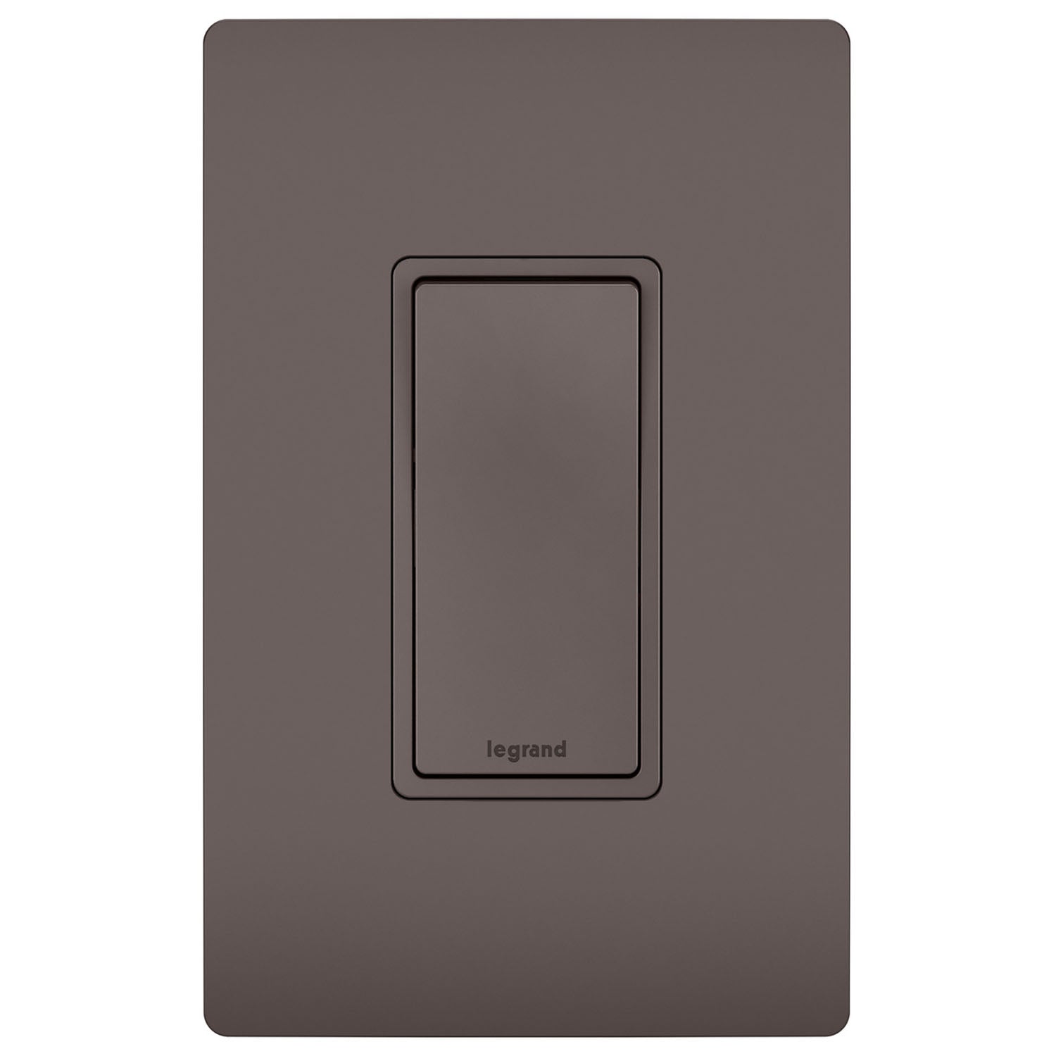 radiant 4-Way Rocker Light Switch, 15-Amp, 120V, Brown