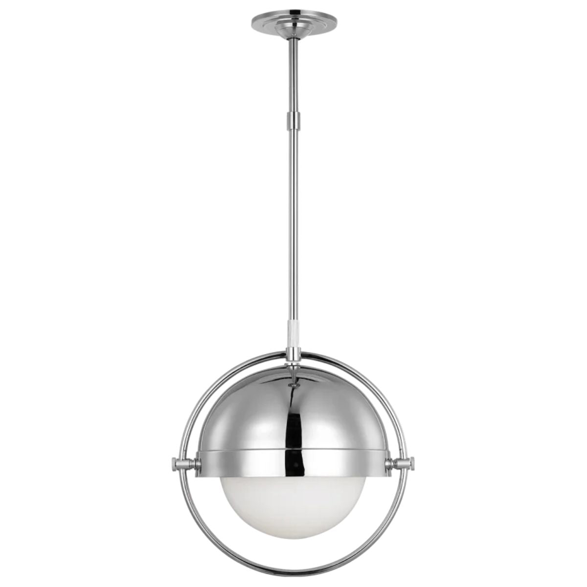 Bacall 16 in. Pendant Light Polished Nickel Finish - Bees Lighting