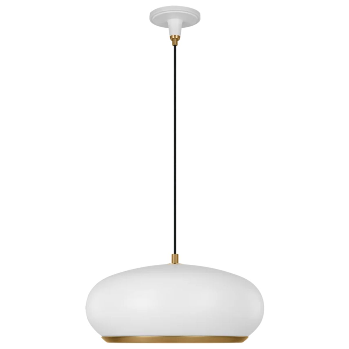 Clasica 18 in. Pendant Light Matte White Finish - Bees Lighting