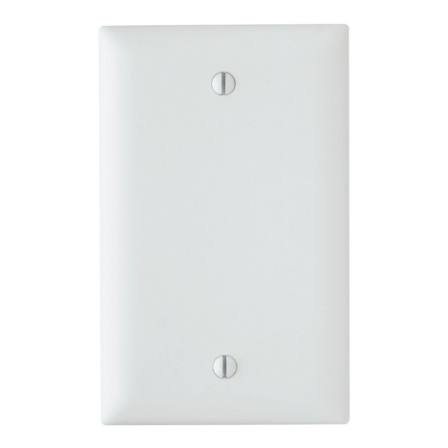 TradeMaster 1-Gang Blank Wall Plate, Box Mounted, White