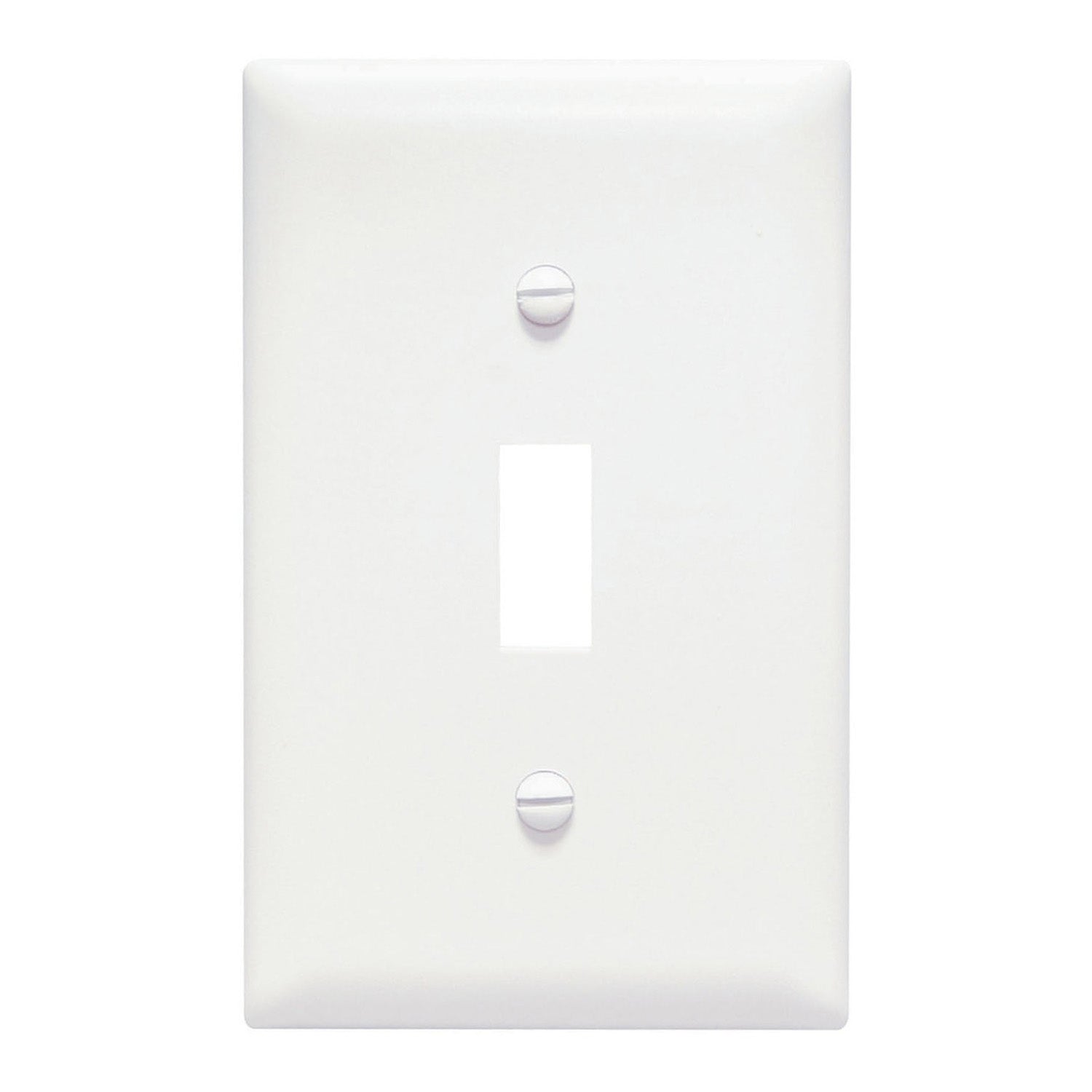 TradeMaster 1-Gang Toggle Wall Plate, White - Bees Lighting