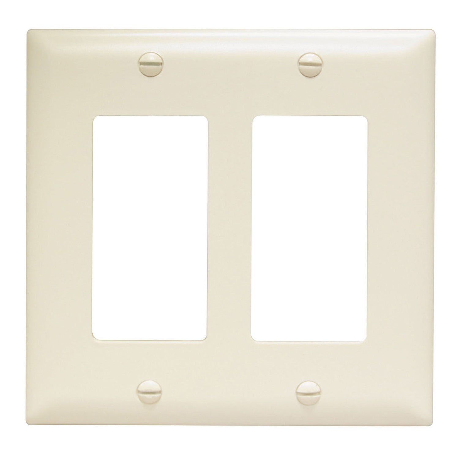 TradeMaster 2-Gang Decorator Wall Plate, Thermoplastic