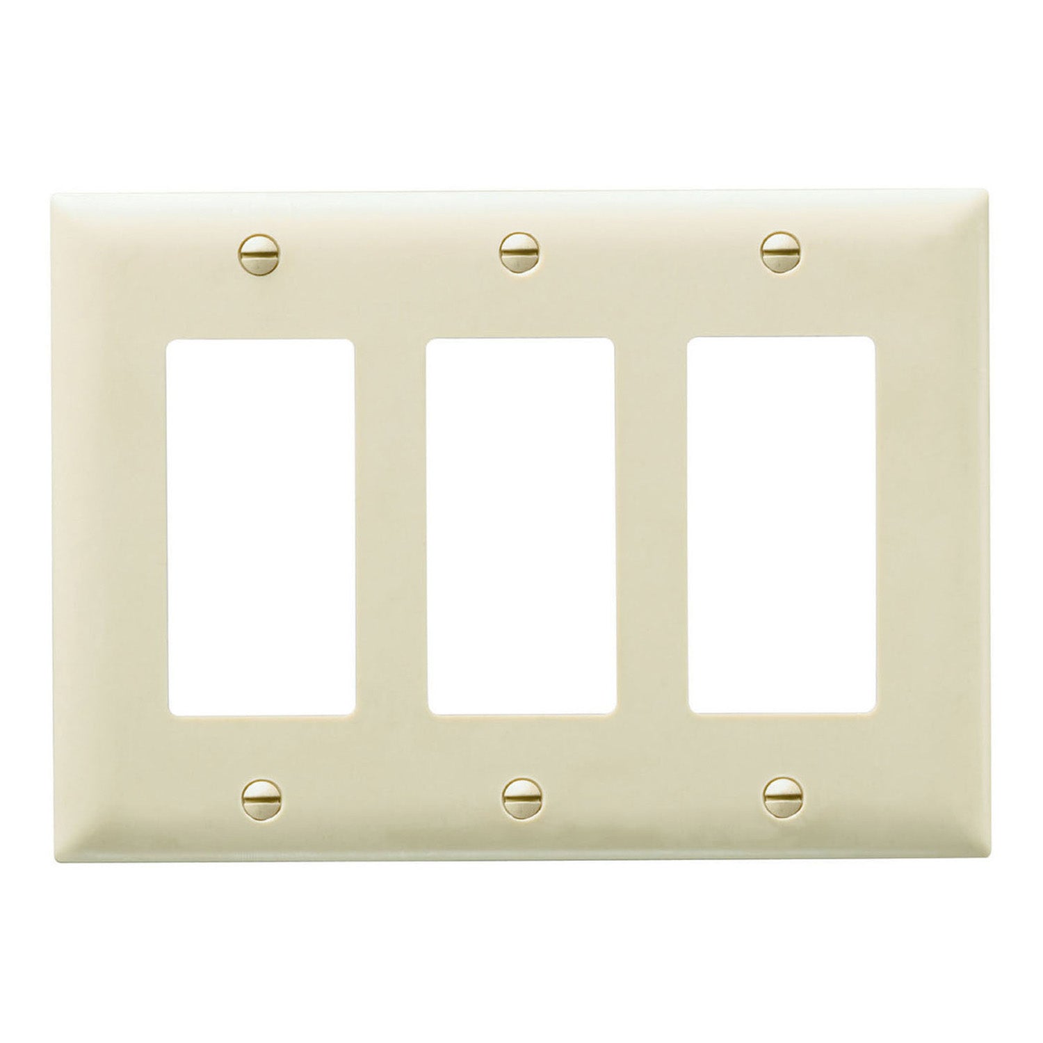 TradeMaster 3-Gang Decorator Wall Plate, Ivory