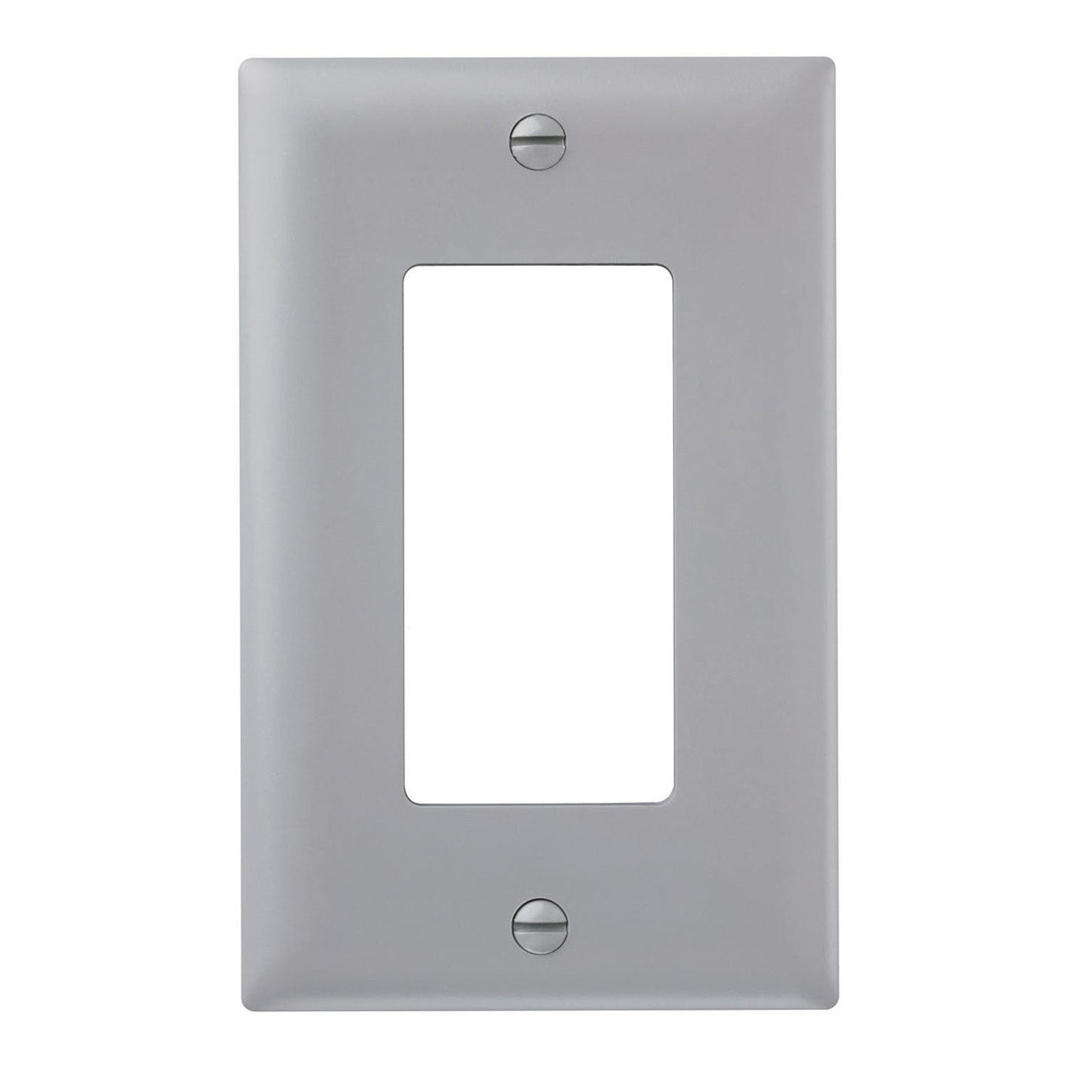 TradeMaster 1-Gang Decorator Wall Plate, Gray