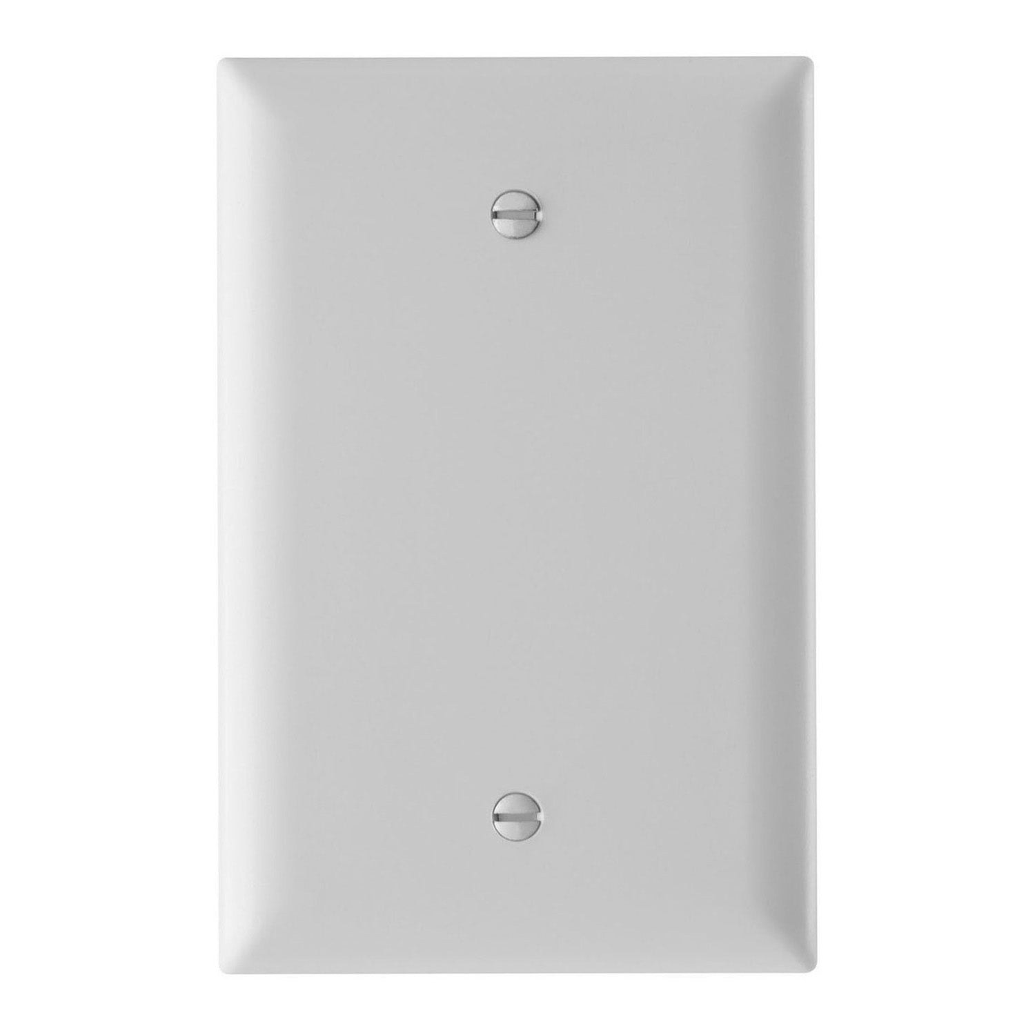 TradeMaster 1-Gang Blank Junior Jumbo Wall Plate, Gray