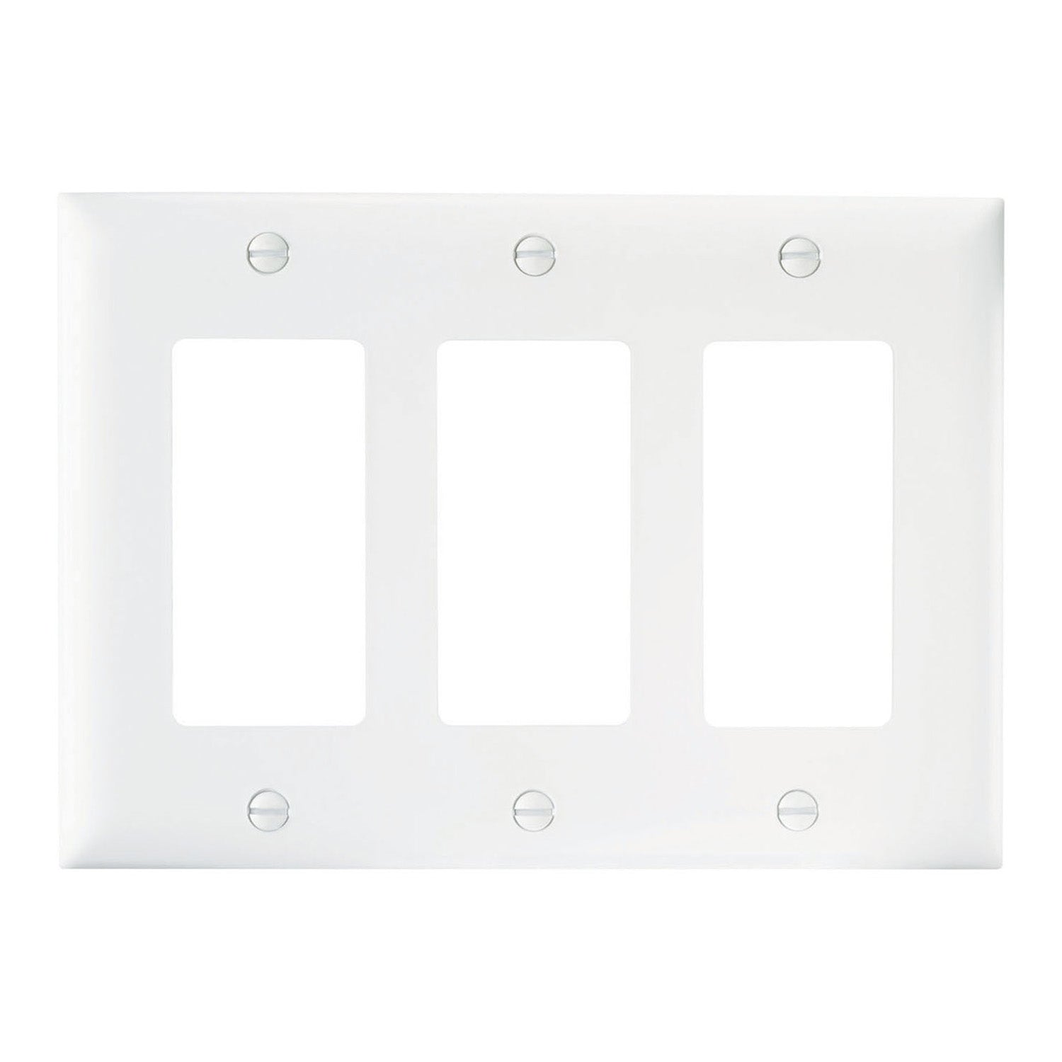 TradeMaster 3-Gang Junior Jumbo Decorator Wall Plate, White