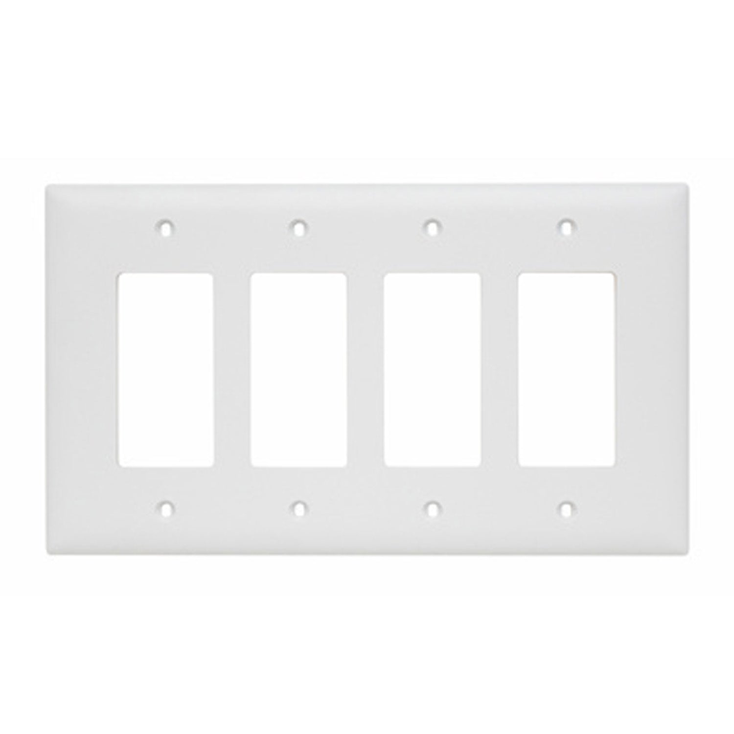 Legrand TradeMaster TPJ264 4-Gang Junior Jumbo Decorator Wall Plate