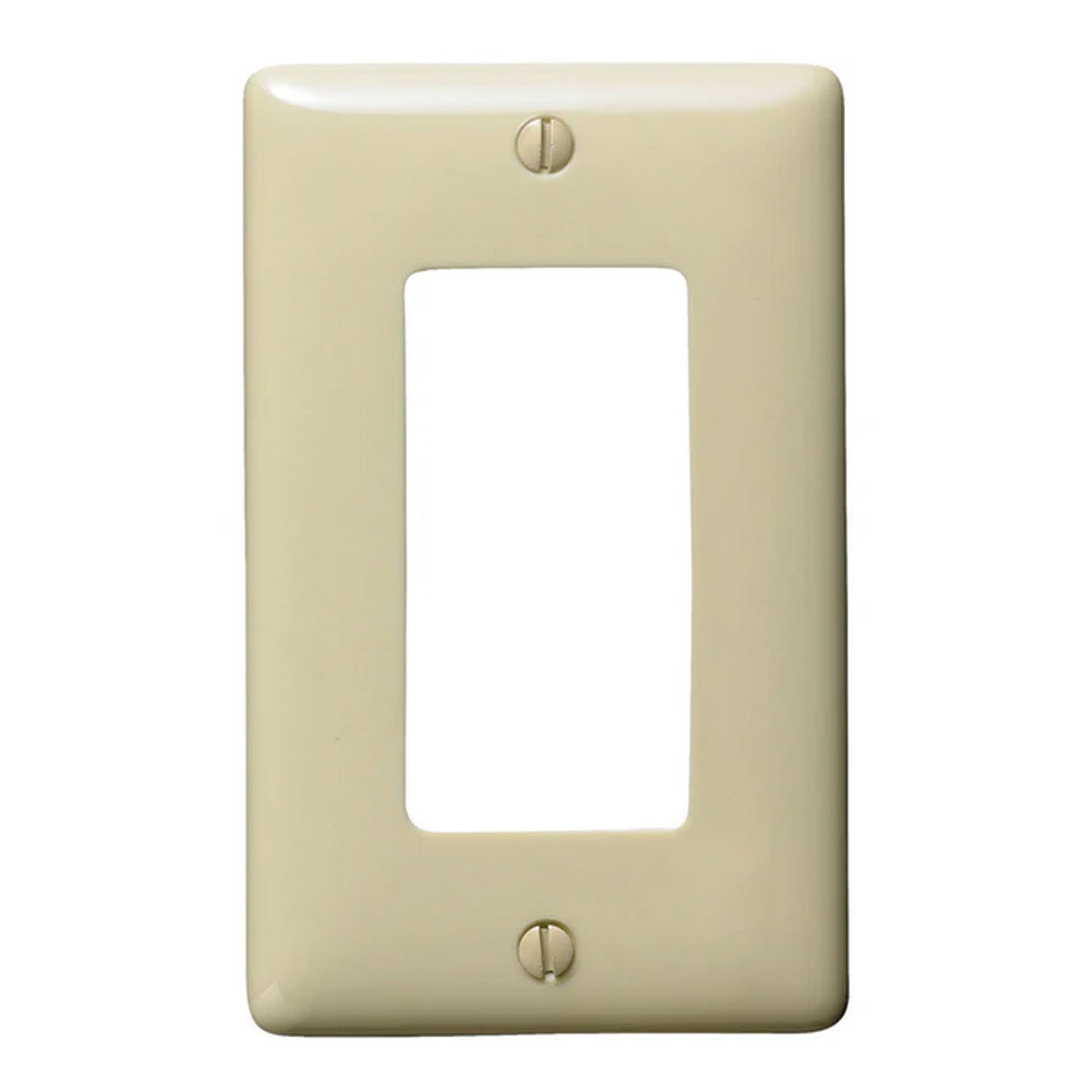 TradeMaster 1-Gang Junior Jumbo Decorator Wall Plate, Ivory