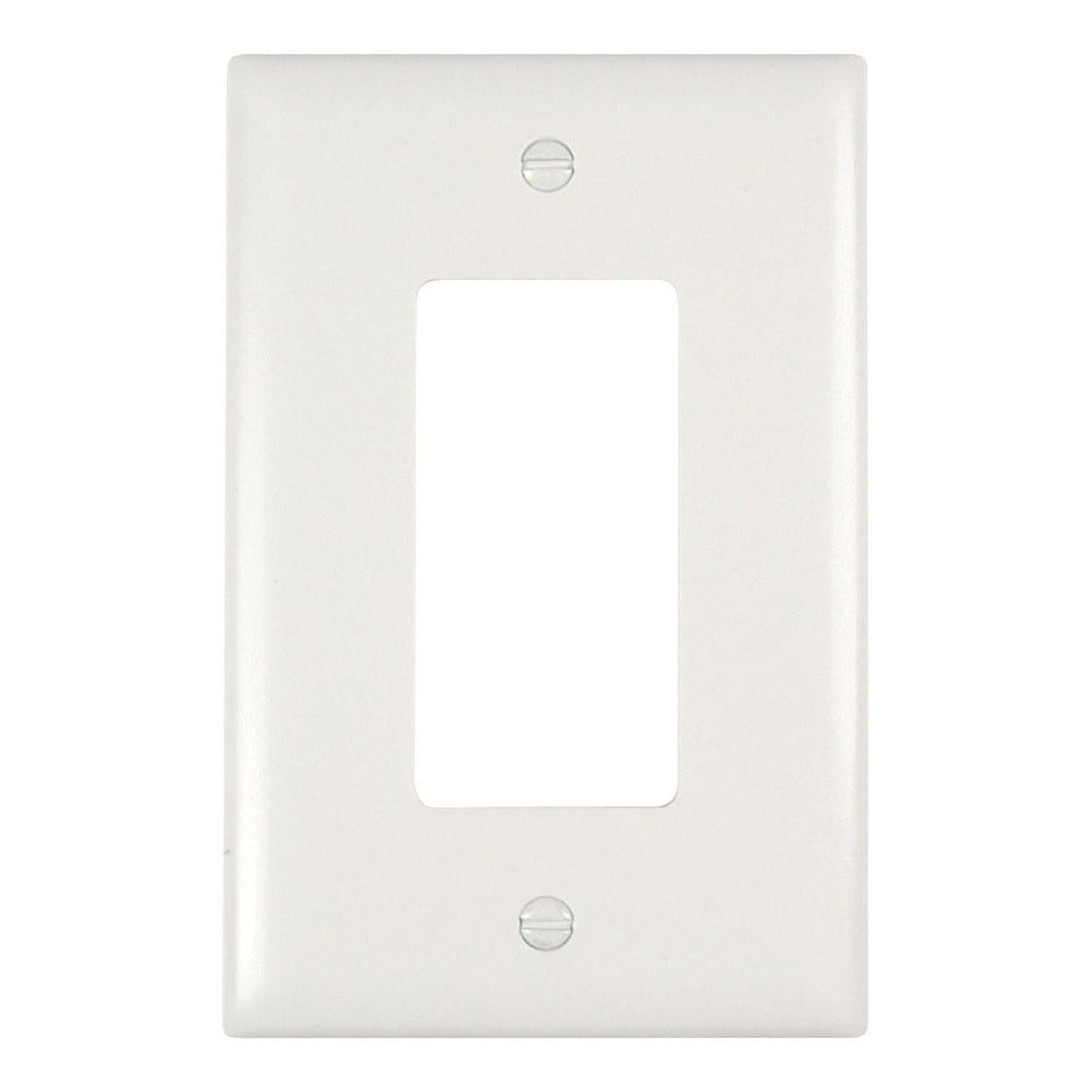 TradeMaster 1-Gang Junior Jumbo Decorator Wall Plate, White