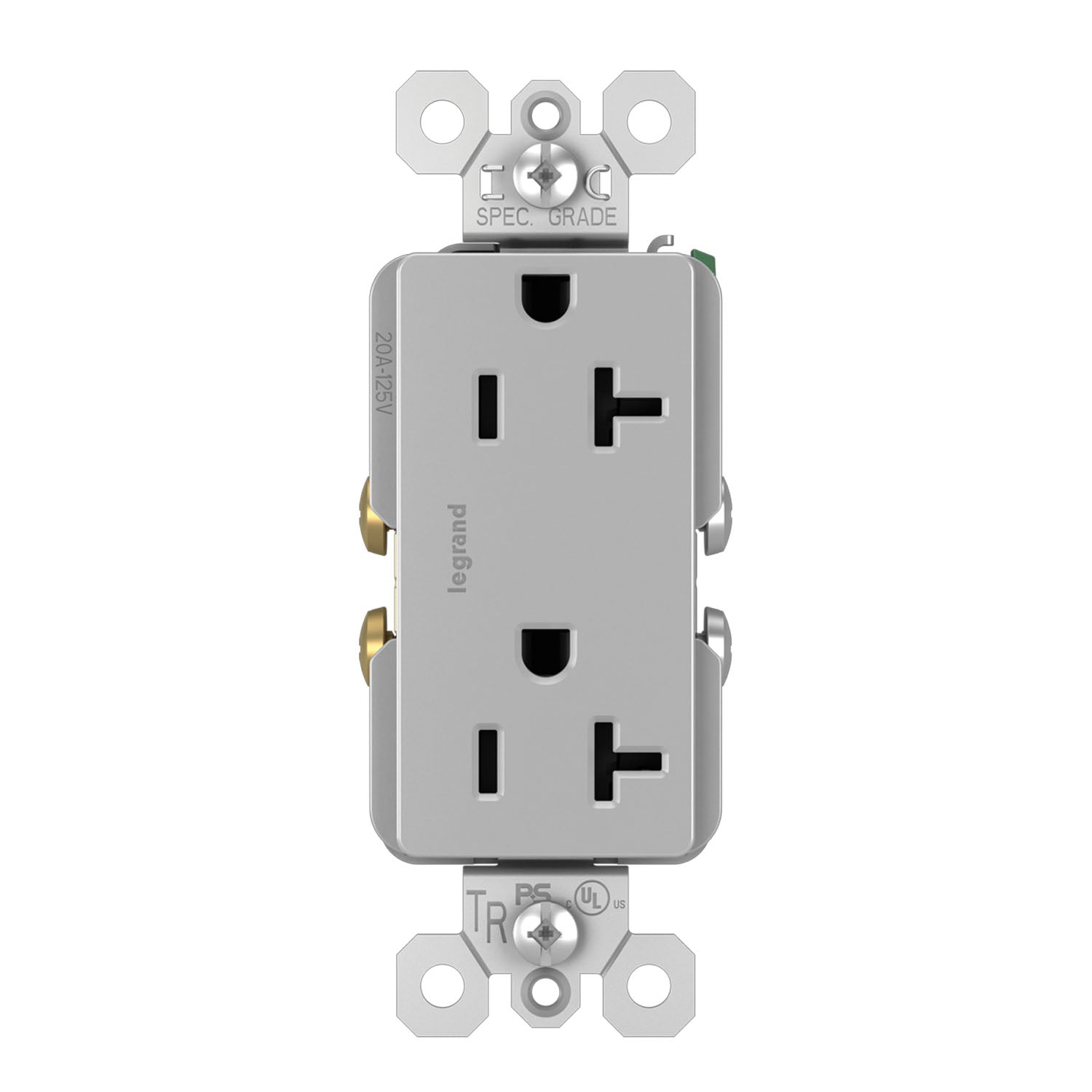 Legrand TR26352R radiant Spec Grade 20A Duplex Tamper-Resistant Receptacle