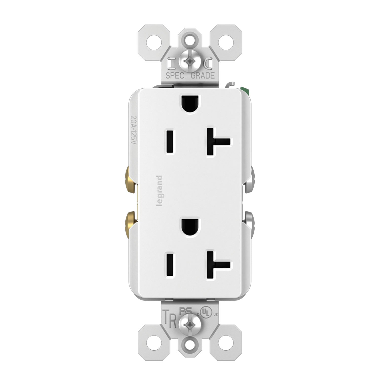 Legrand TR26352R radiant Spec Grade 20A Duplex Tamper-Resistant Receptacle