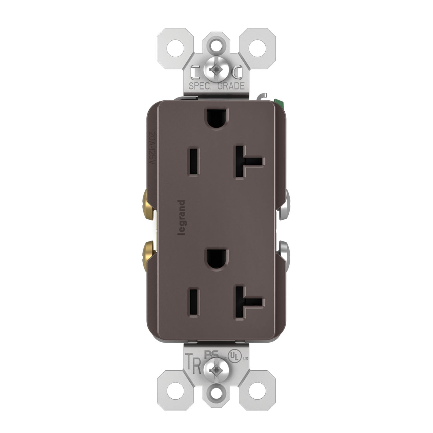 Legrand TR26352R radiant Spec Grade 20A Duplex Tamper-Resistant Receptacle