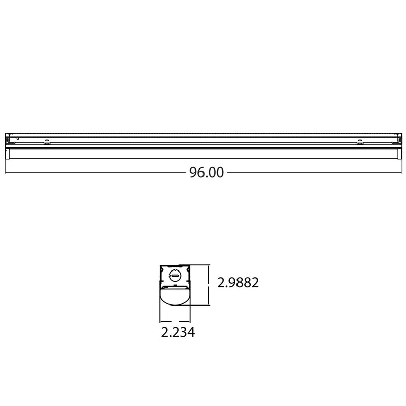 Lithonia TZL1N-L96 - 8ft LED Strip Light - Bees Lighting