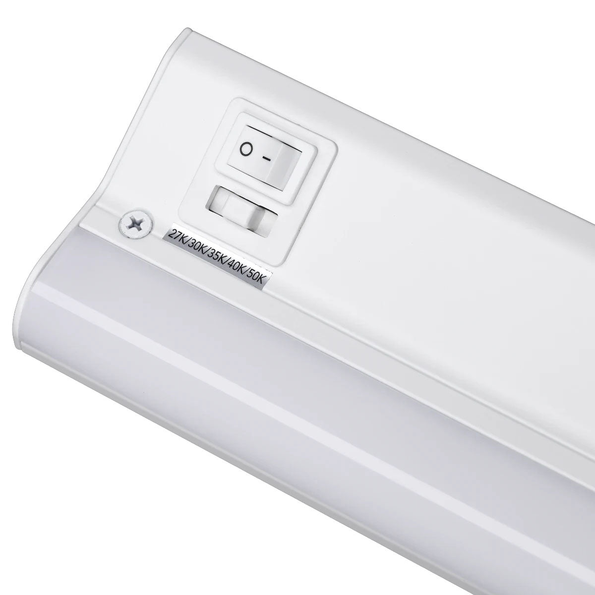 LED Courant 40" Under Cabinet LED Light with Two Receptacles, Selectable CCT, 25 Watts, 120V, White