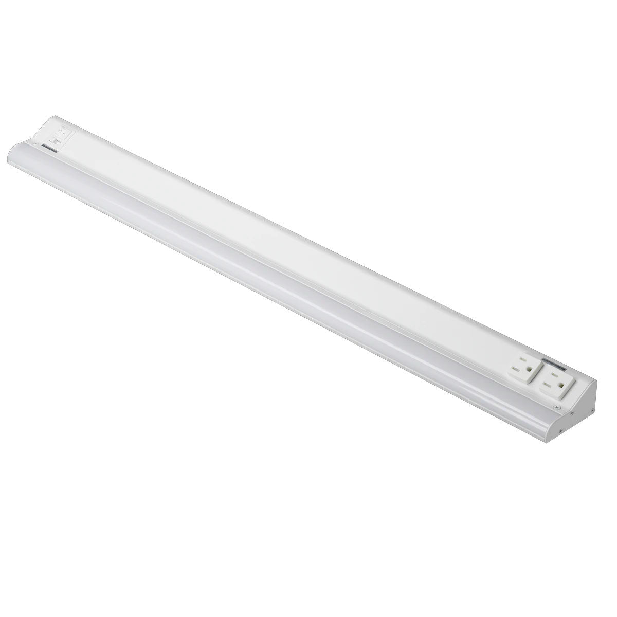 LED Courant 32" Under Cabinet LED Light with Two Receptacles, Selectable CCT, 20 Watts, 120V, White