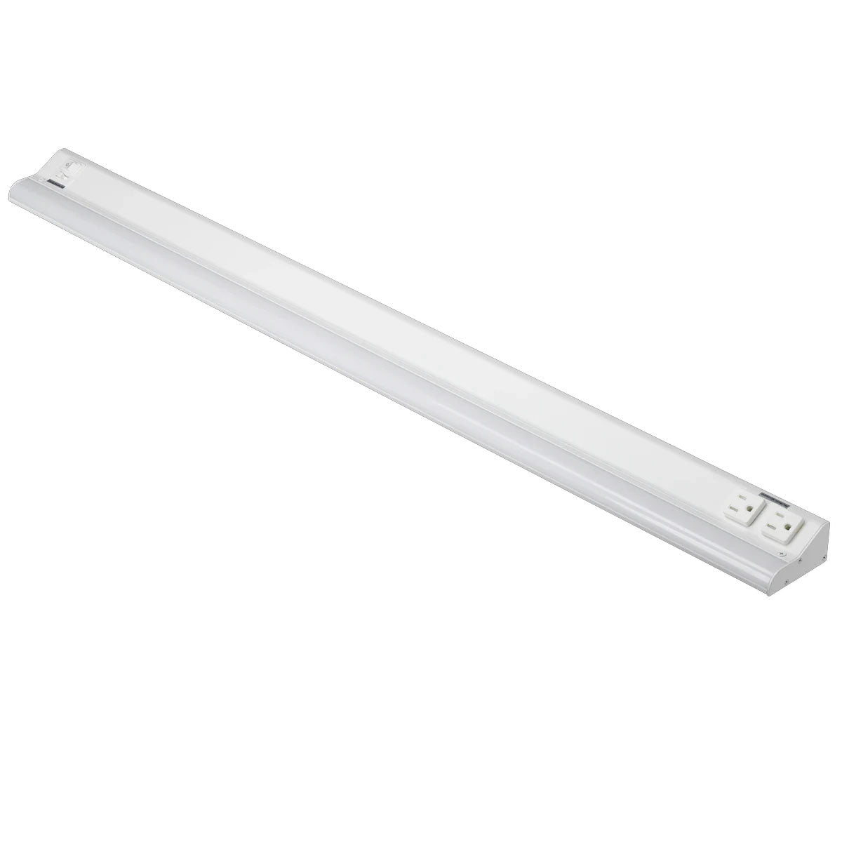 LED Courant 40" Under Cabinet LED Light with Two Receptacles, Selectable CCT, 25 Watts, 120V, White