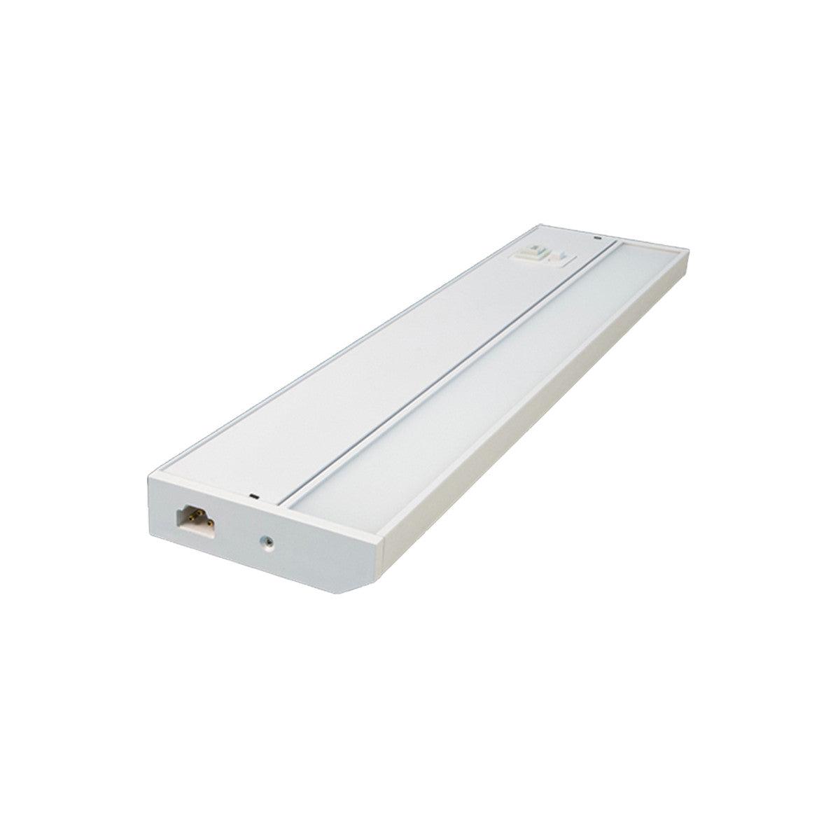 TunableTask 8 Inch Adjustable Kelvin LED Under Cabinet Lighting, 430 Lumens, 2700K to 5000K, 120V, White - Bees Lighting