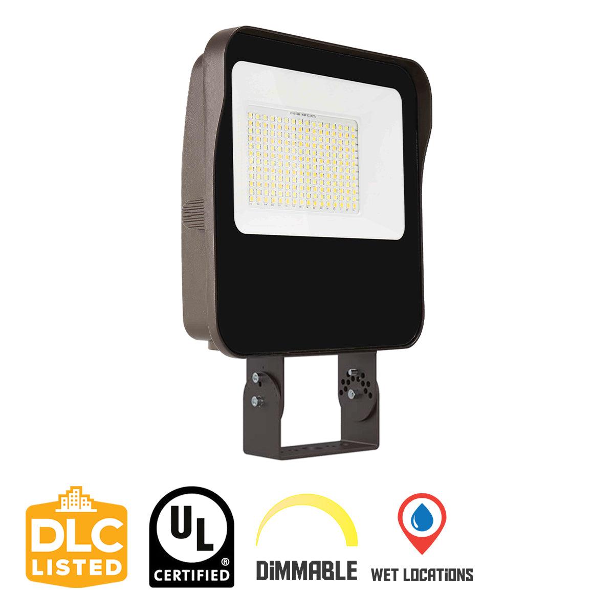 LED Flood Light, 120 Watts, 18000 Lumens, 5000K, 120-277V, Trunnion Mount - Bees Lighting