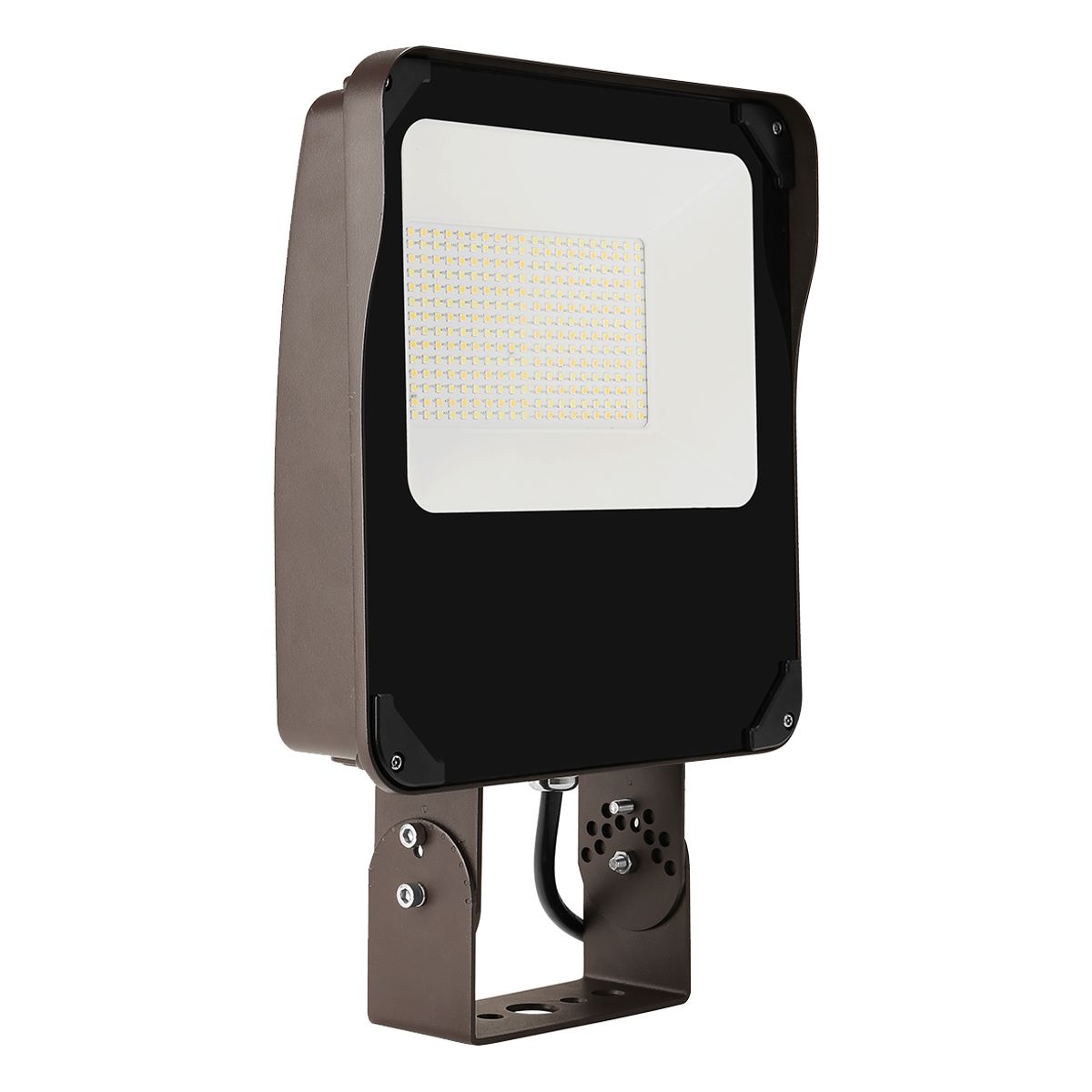 LED Flood Light, 9700 Lm, 65W, 30K|40K|50K, Photocell & Trunnion Mount, 120-277V