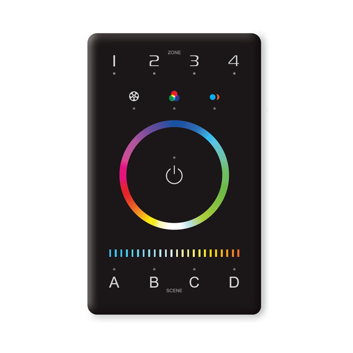 5-Channel DMX Wall Controller with Bluetooth App For RGBTW Strip lights - Bees Lighting