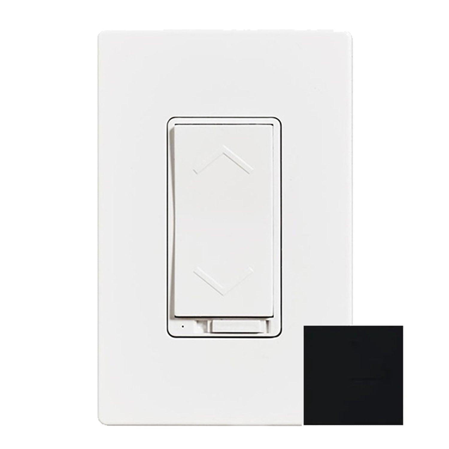 Wi-Fi Smart Dimmer Switch, 150-Watts LED, Single Pole or 3-Way, Black - Bees Lighting