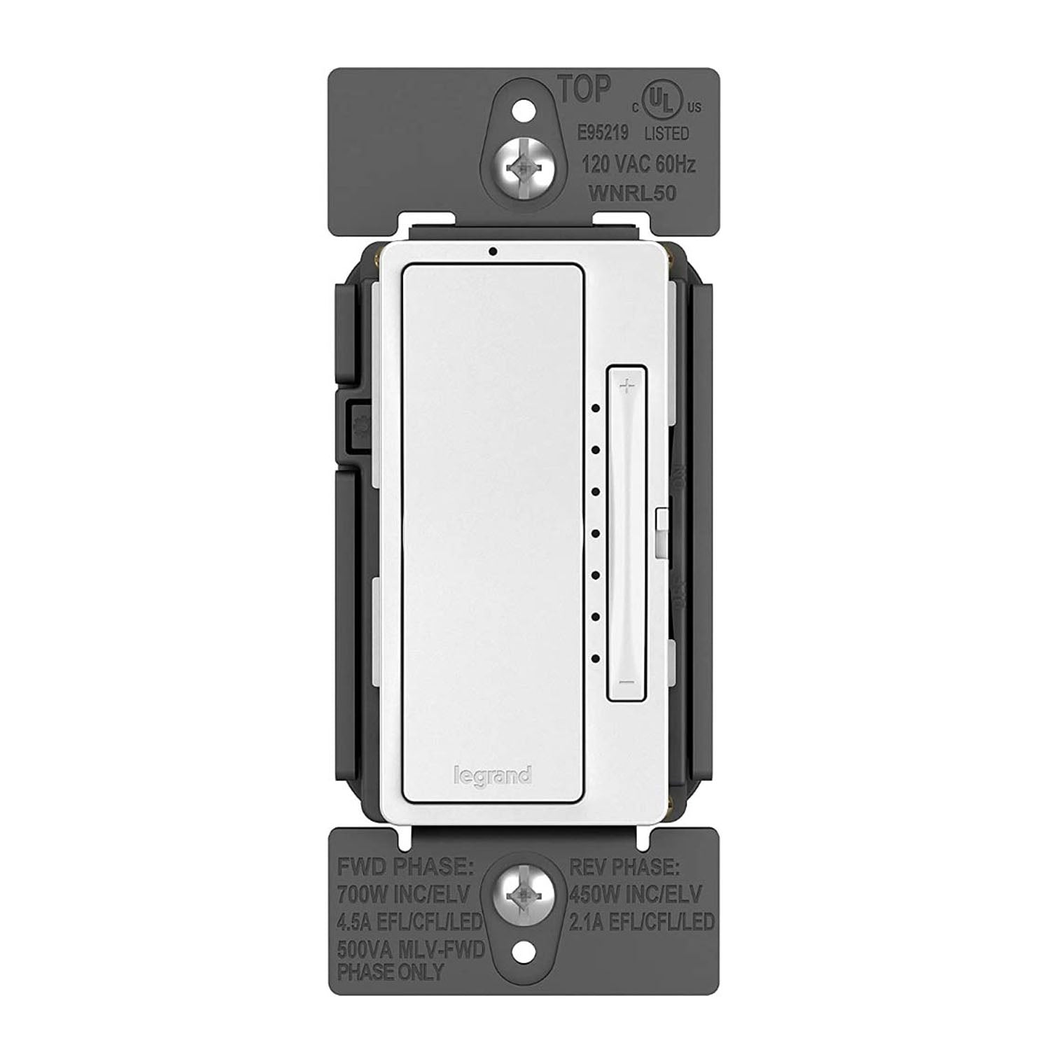 Radiant Smart Dimmer Switch with Netatmo 3-Way/Multi-Location Tru-Universal, White