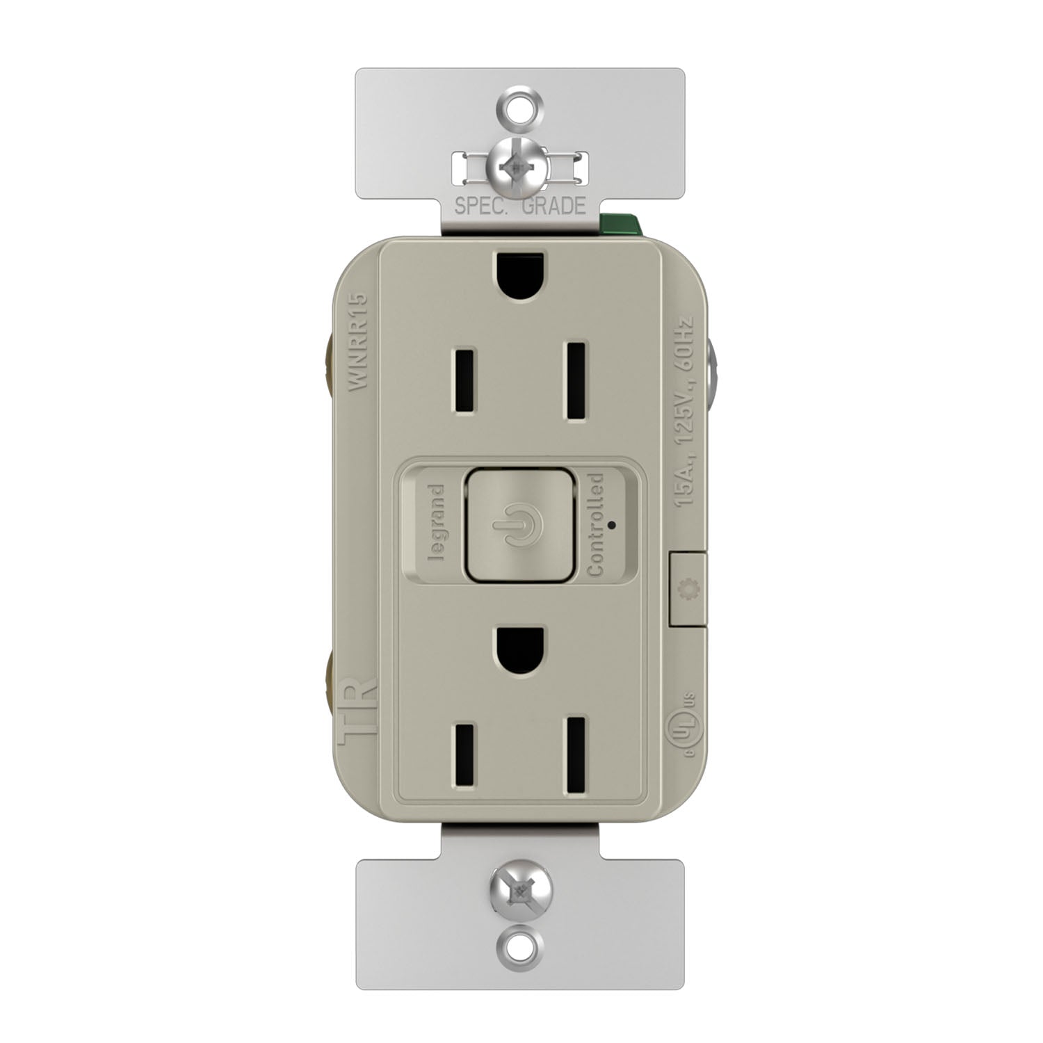 Radiant 15 Amp Smart Outlet with Netatmo Nickel