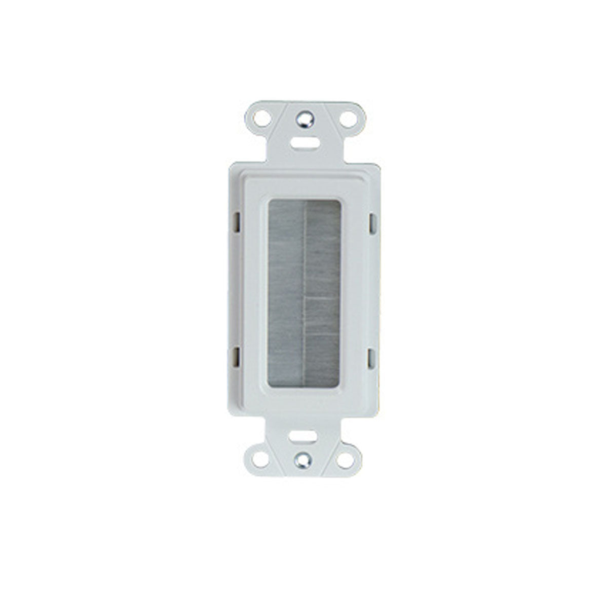 On-Q 1-Gang Cable Access Wall plate, White