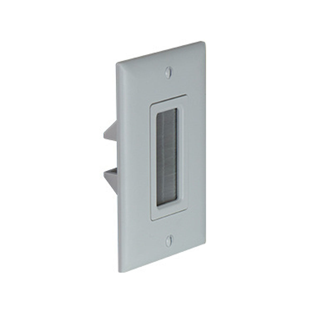 On-Q 1-Gang Cable Access Wall plate, White