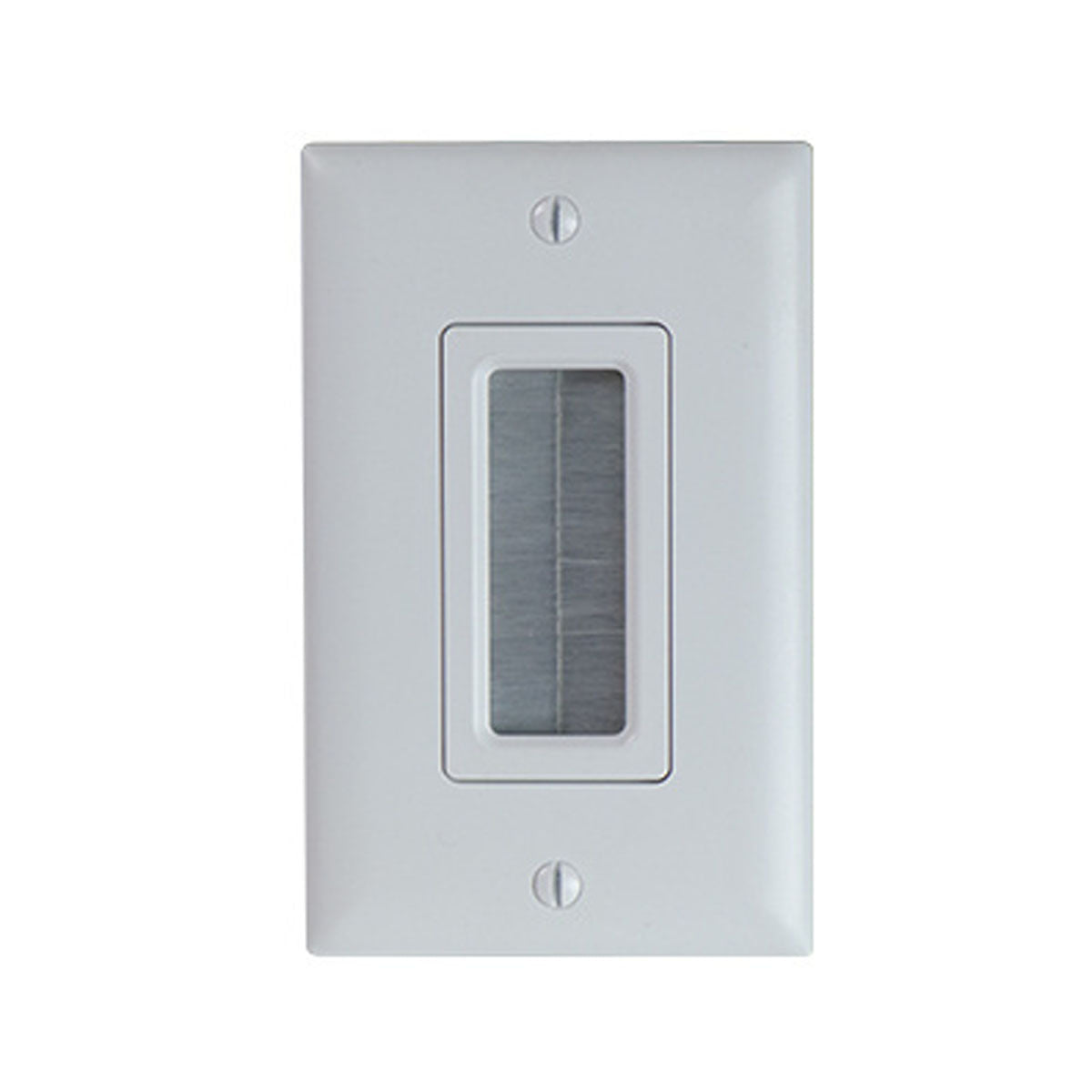 On-Q 1-Gang Cable Access Wall plate, White