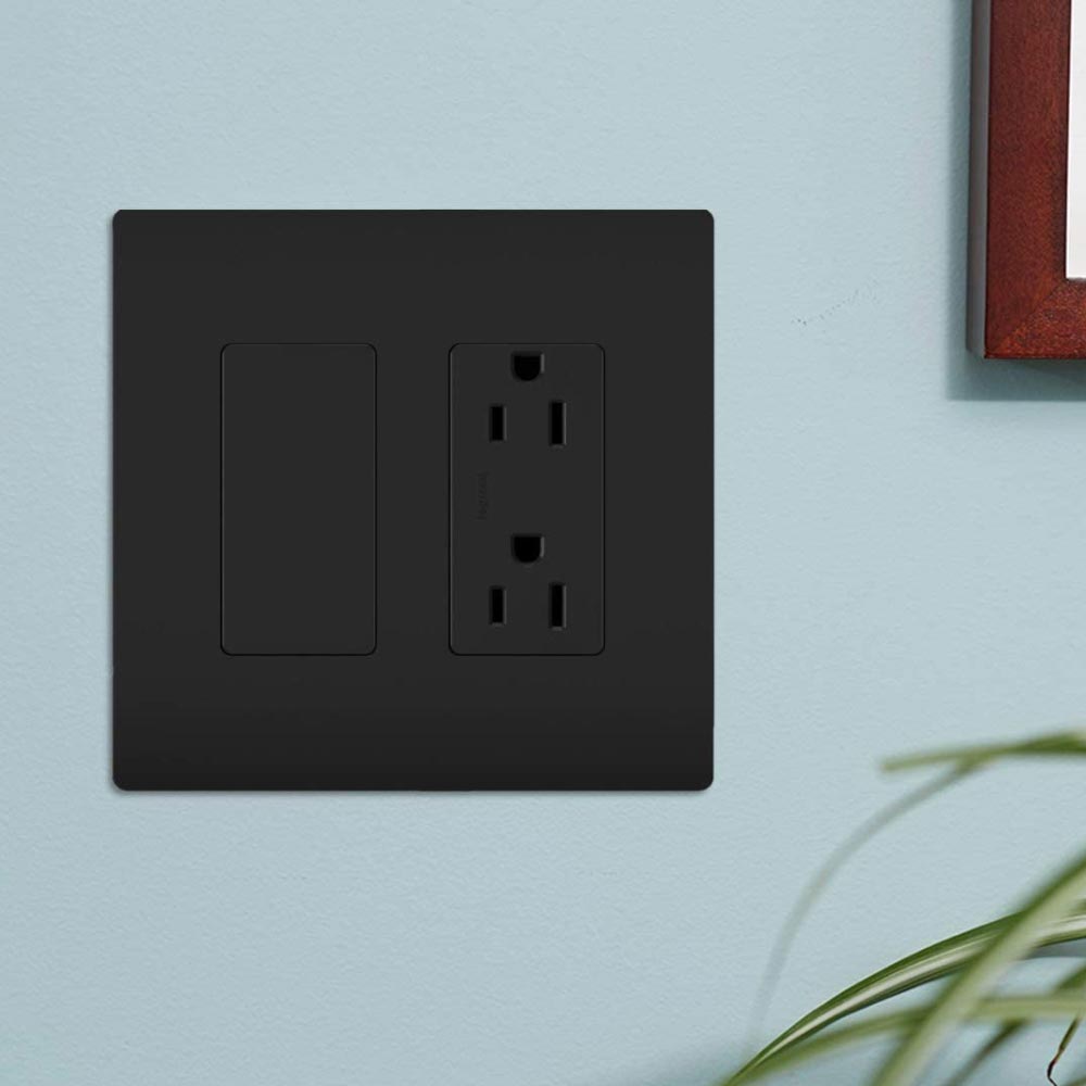 On-Q Blank Decorator Outlet Insert, Black