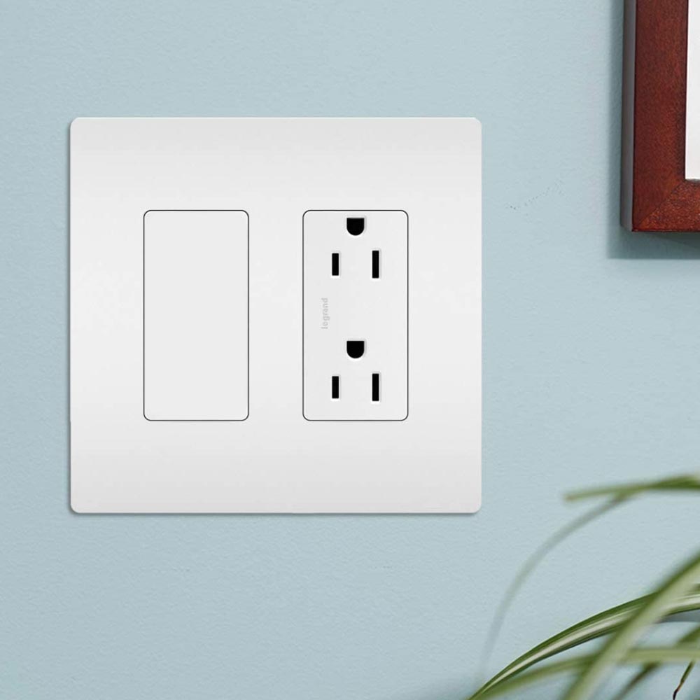 On-Q Blank Decorator Outlet Insert, White