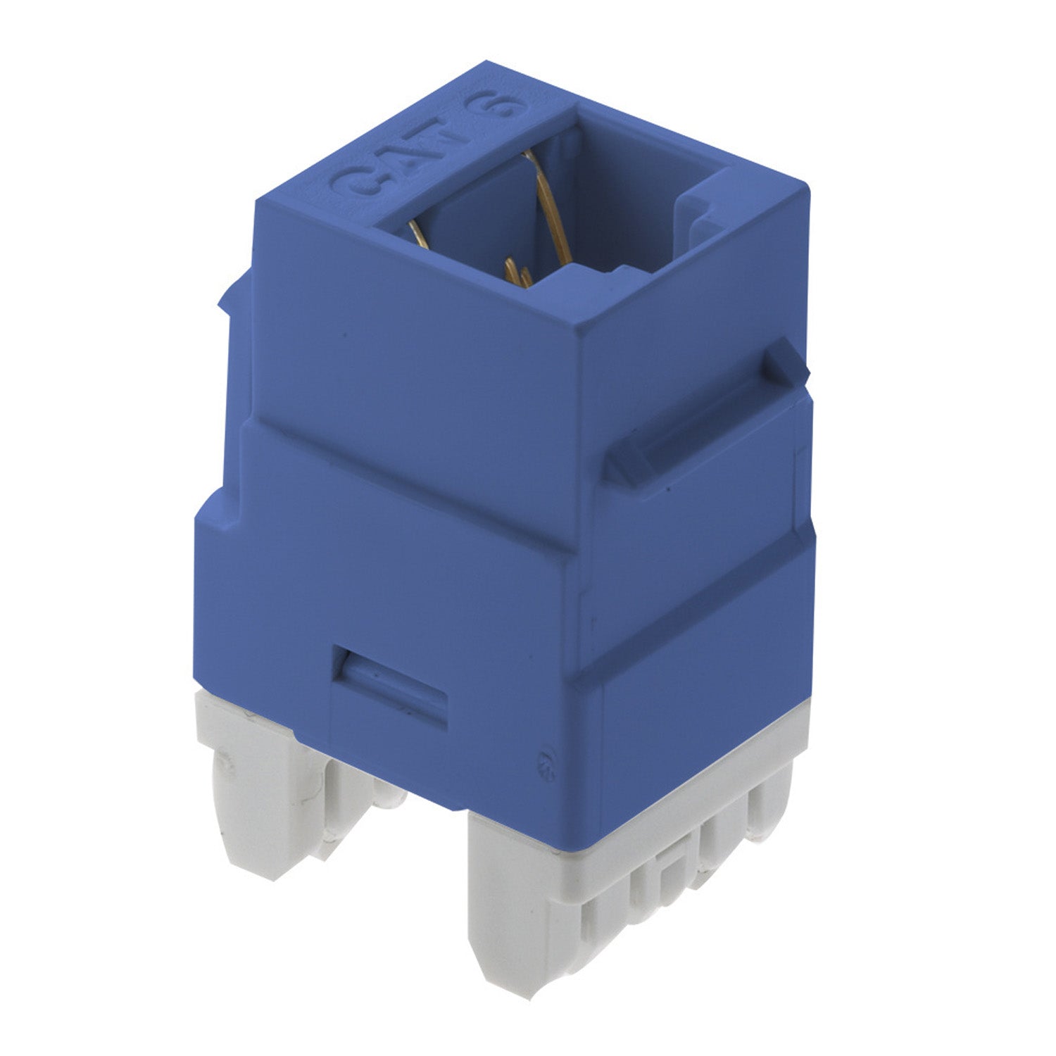 On-Q Cat6 RJ45 Keystone Jack, Blue