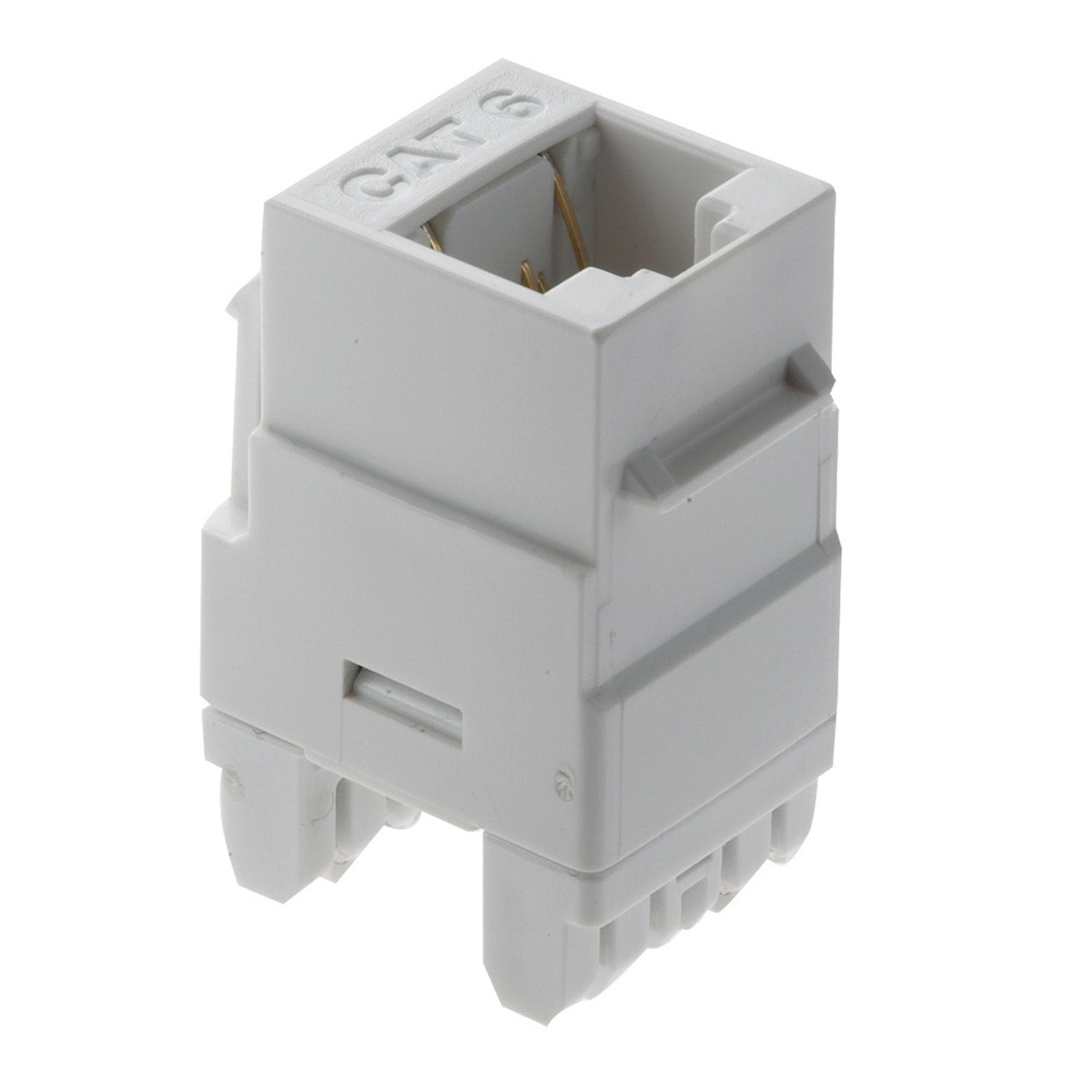 On-Q Cat6 RJ45 Keystone Jack, White