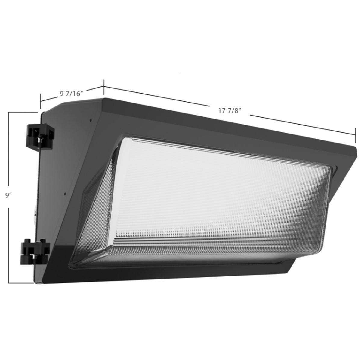 LED Wall Pack With Photocell, 50 Watts, 7700 Lumens, 30K/40K/50K, 120-277V - Bees Lighting