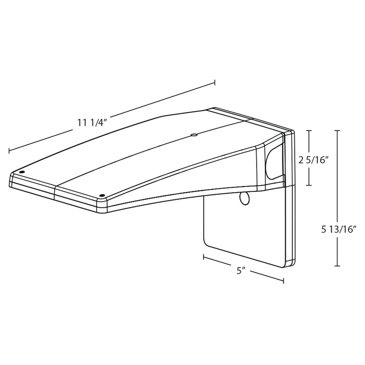 LED Cutoff Wall Pack, 16/24/32W, 4150 Lm, 30K/40K/50K, On/Off Photocell, 120-277V, White